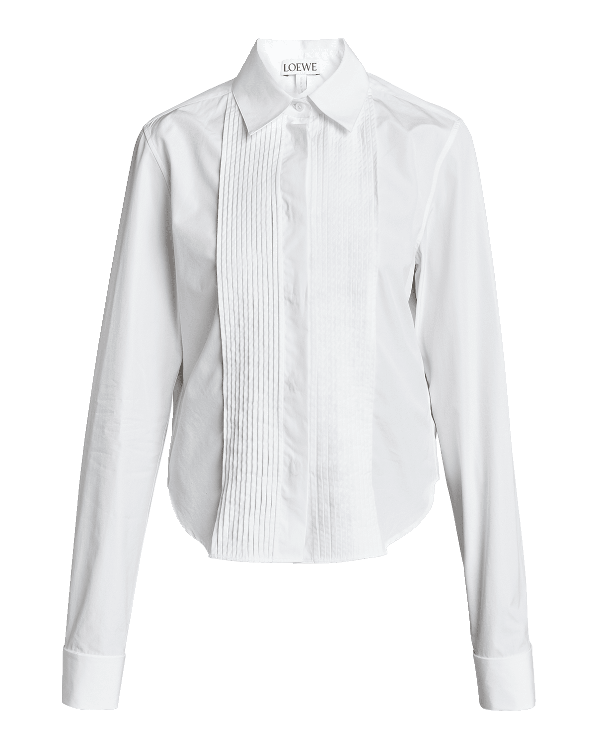 Loewe Pleated Bib-Front Blouse