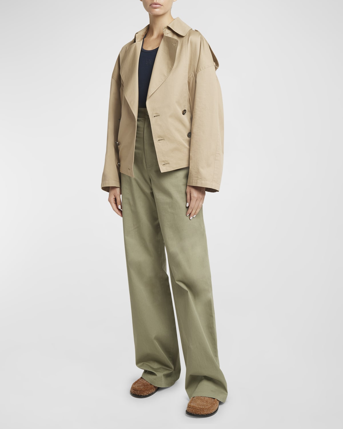 Loewe Cropped Trench Jacket