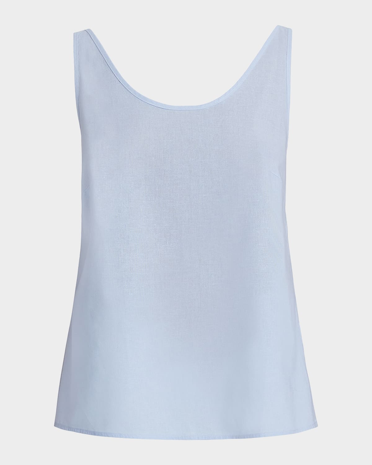 Santorelli Ari Tie-Strap Cotton Chambray Tank