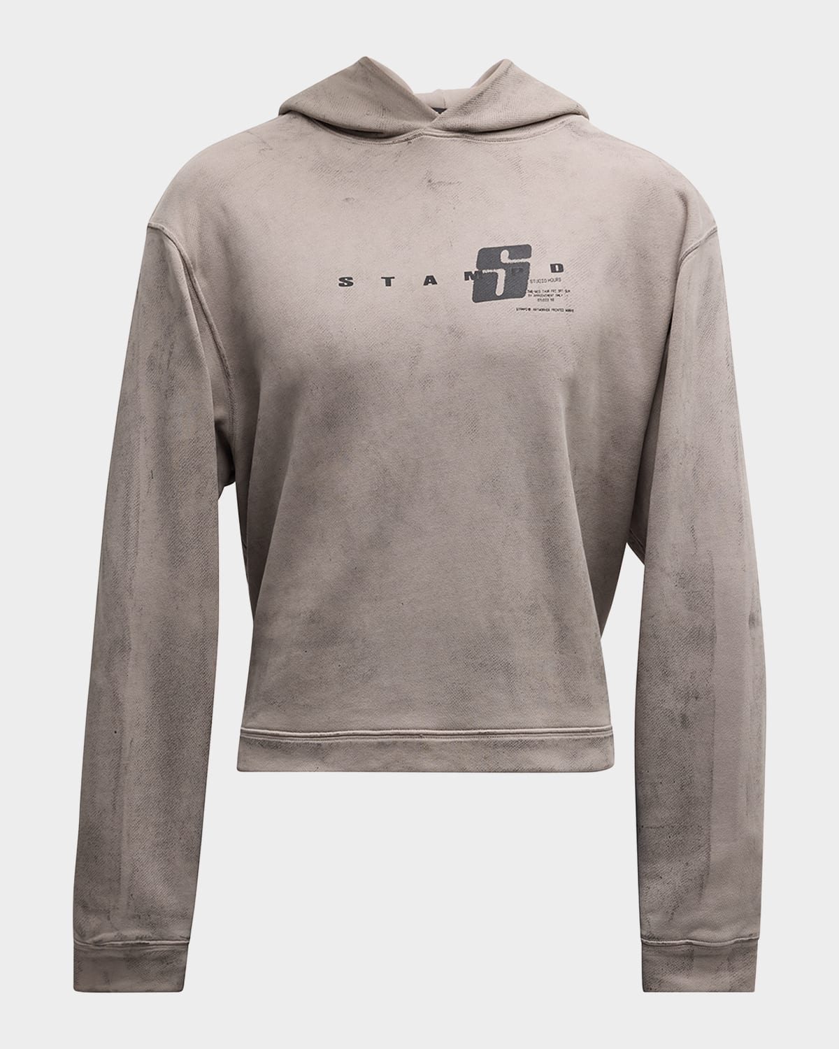 Stampd Men's Transit Splatter Cropped Hoodie