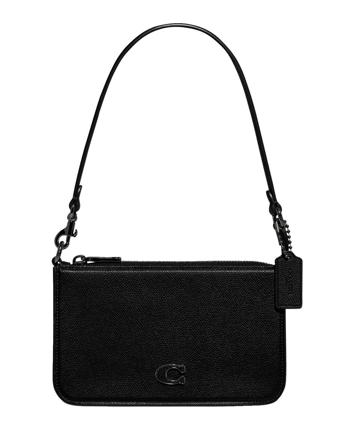 Coach Zip Leather Pouch Shoulder Bag