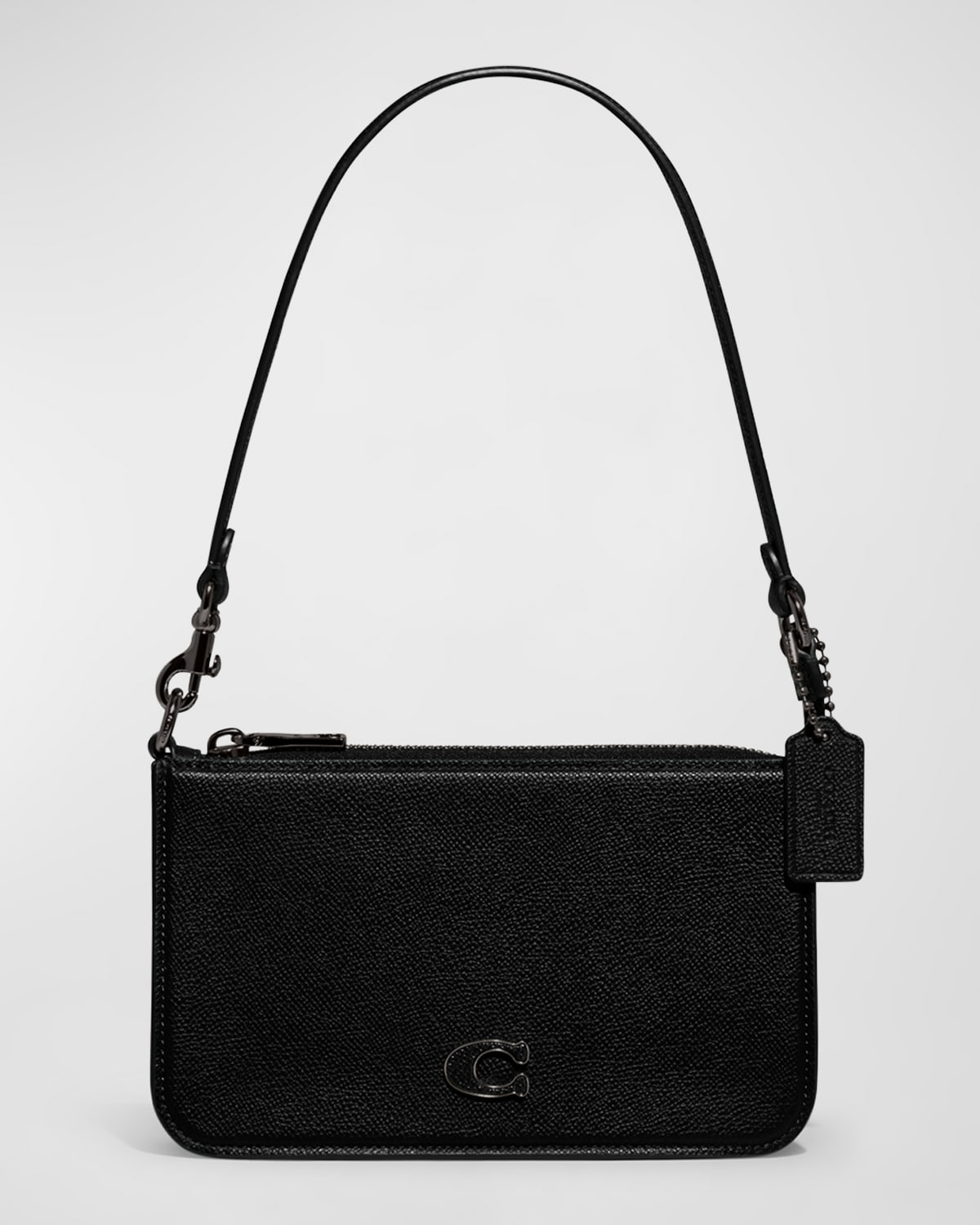 Coach Zip Leather Pouch Shoulder Bag