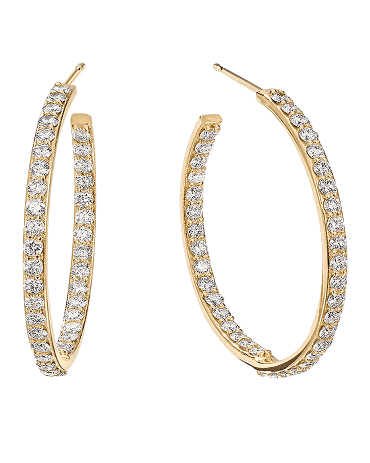 LANA Flawless Inside/Outside Hoop Earrings, 25mm