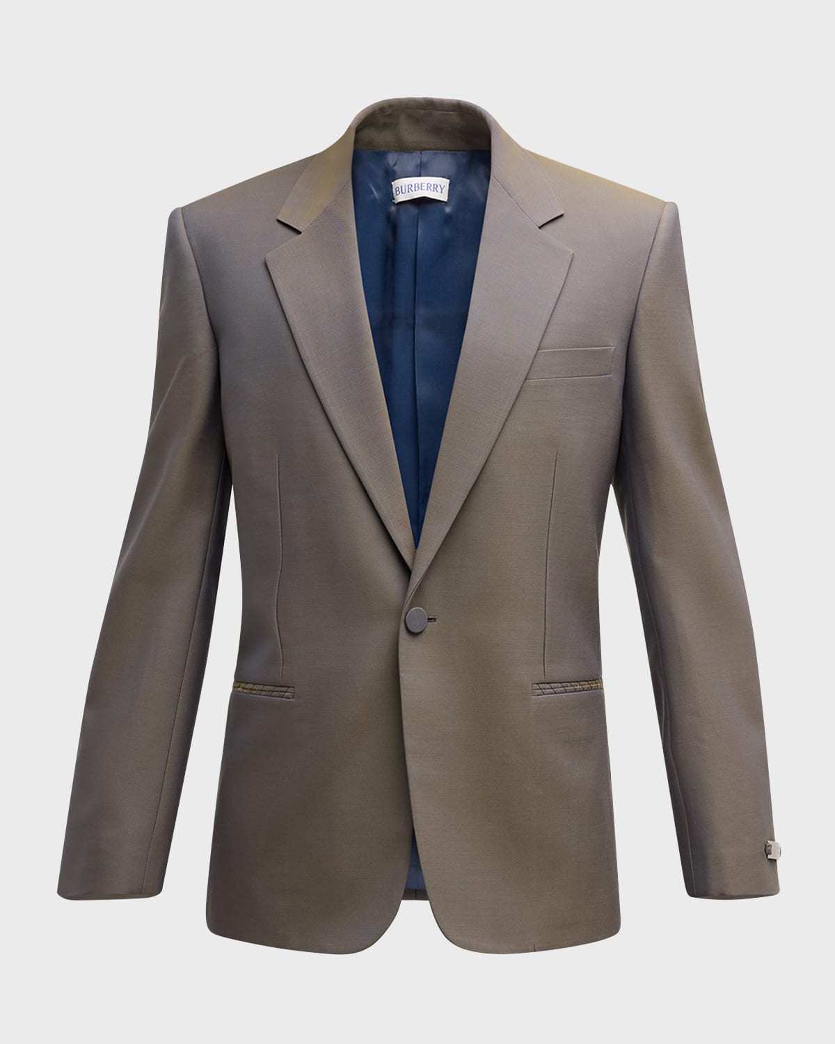 Burberry Men's Changeant Wool Tailored Jacket