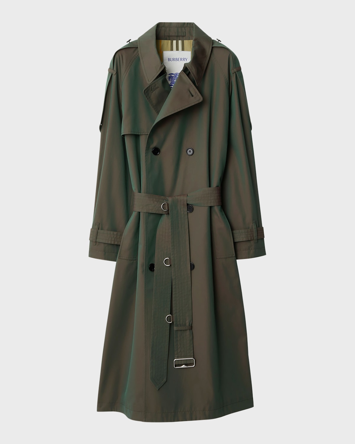 Burberry Iridescent Belted Trench Coat