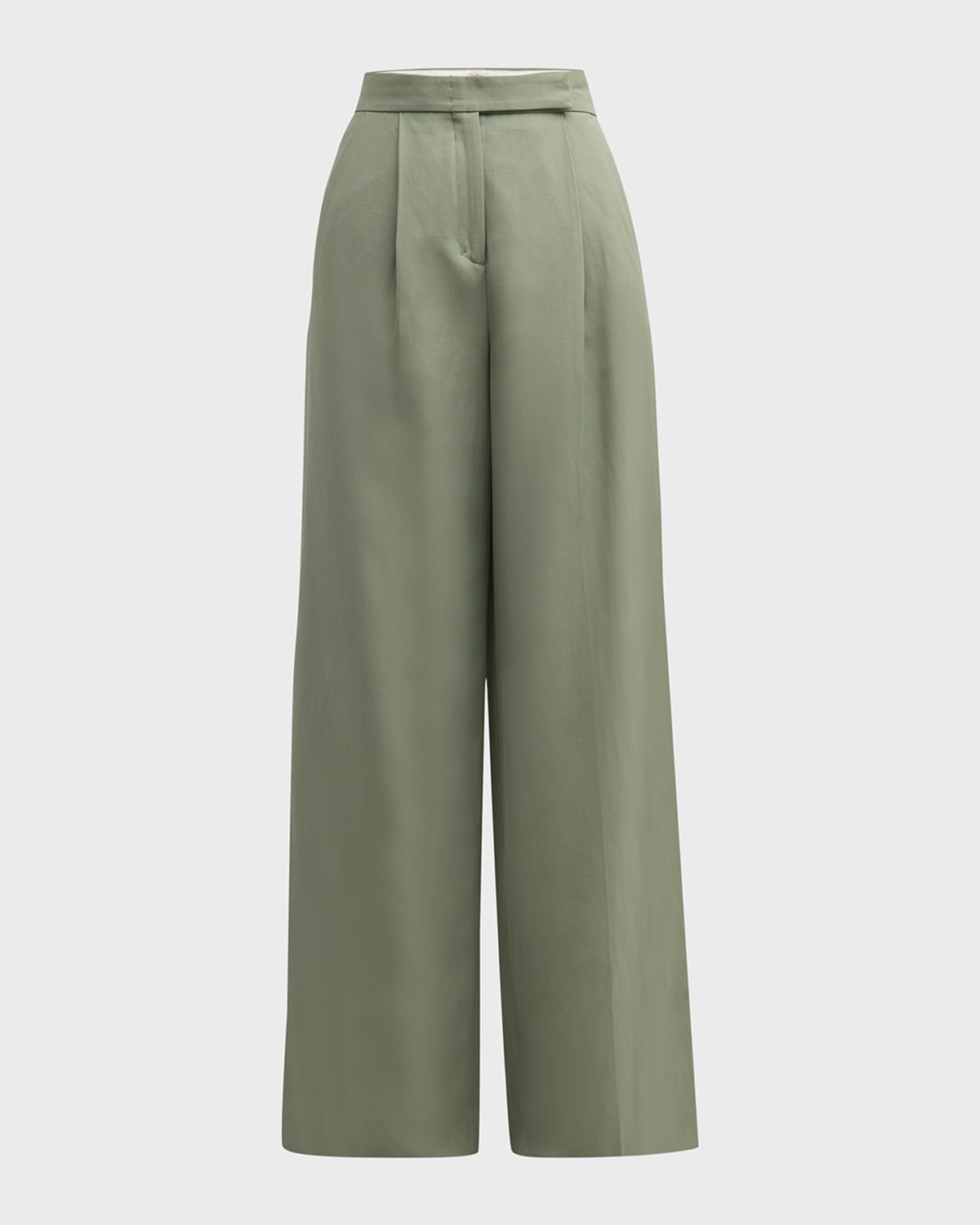 DOROTHEE SCHUMACHER Summer Cruise High-Rise Pleated Wide-Leg Pants