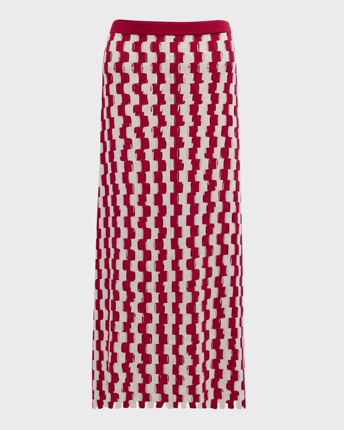 ZANKOV Beatrice Intarsia-Knit Maxi Skirt