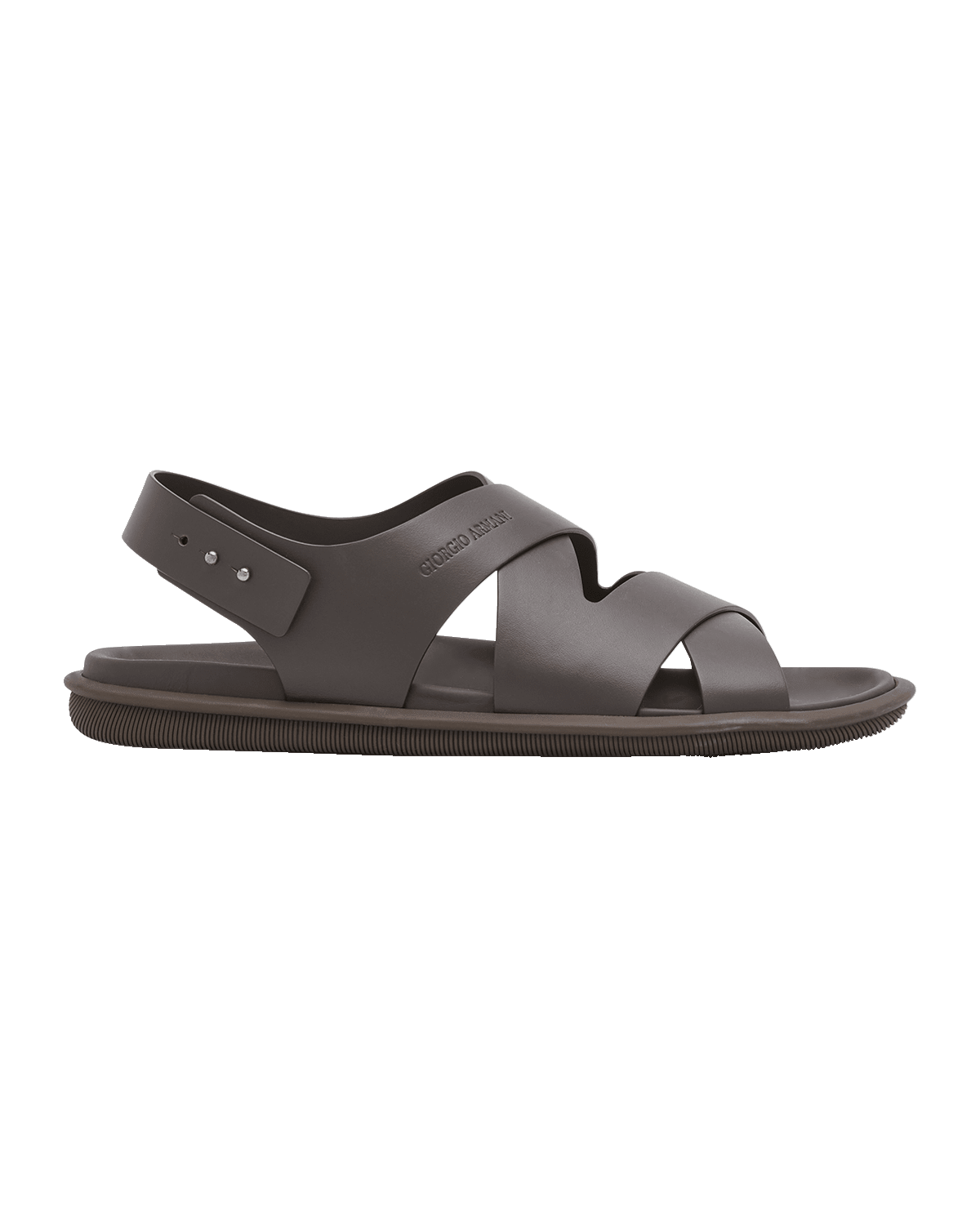 Giorgio Armani Men's Leather Crisscross Sandals