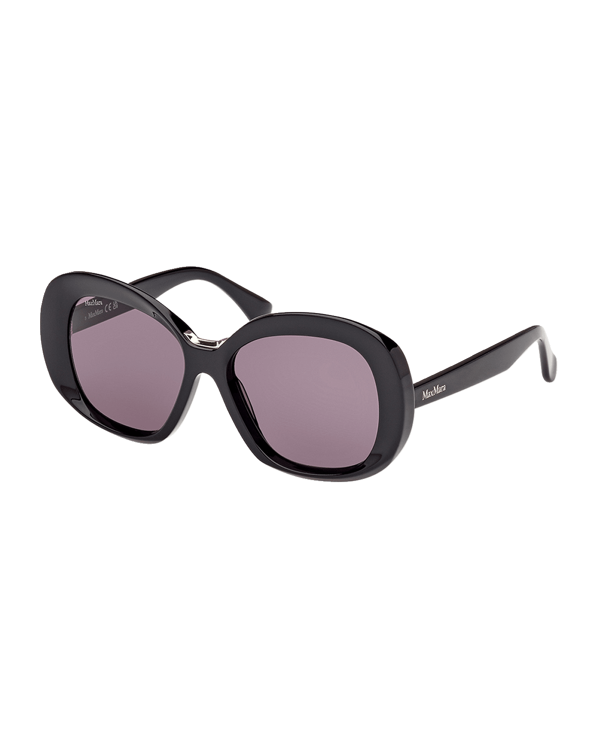 Max Mara Edna Acetate Round Sunglasses