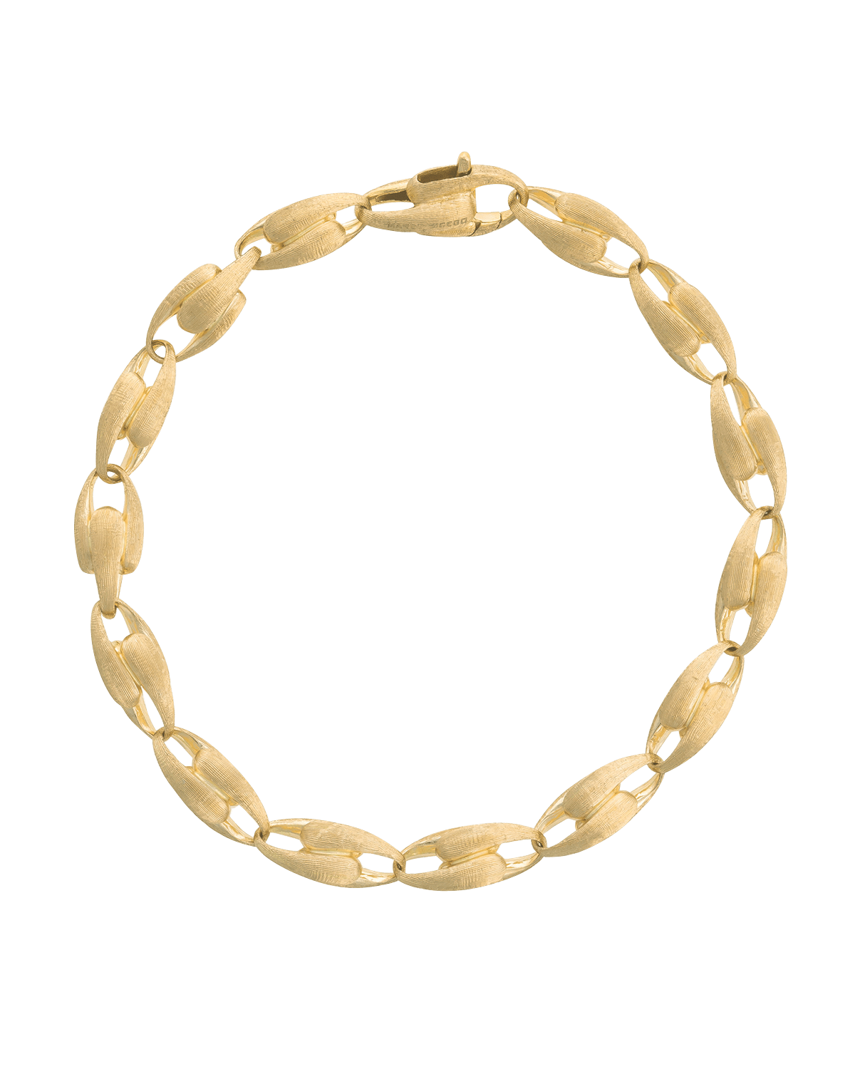 Marco Bicego Lucia 18k Alternating Chain-Link Bracelet, 7"L