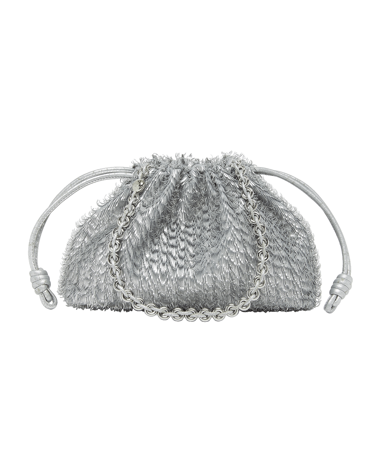 Loewe Flamenco Fringe Metallic Shoulder Bag