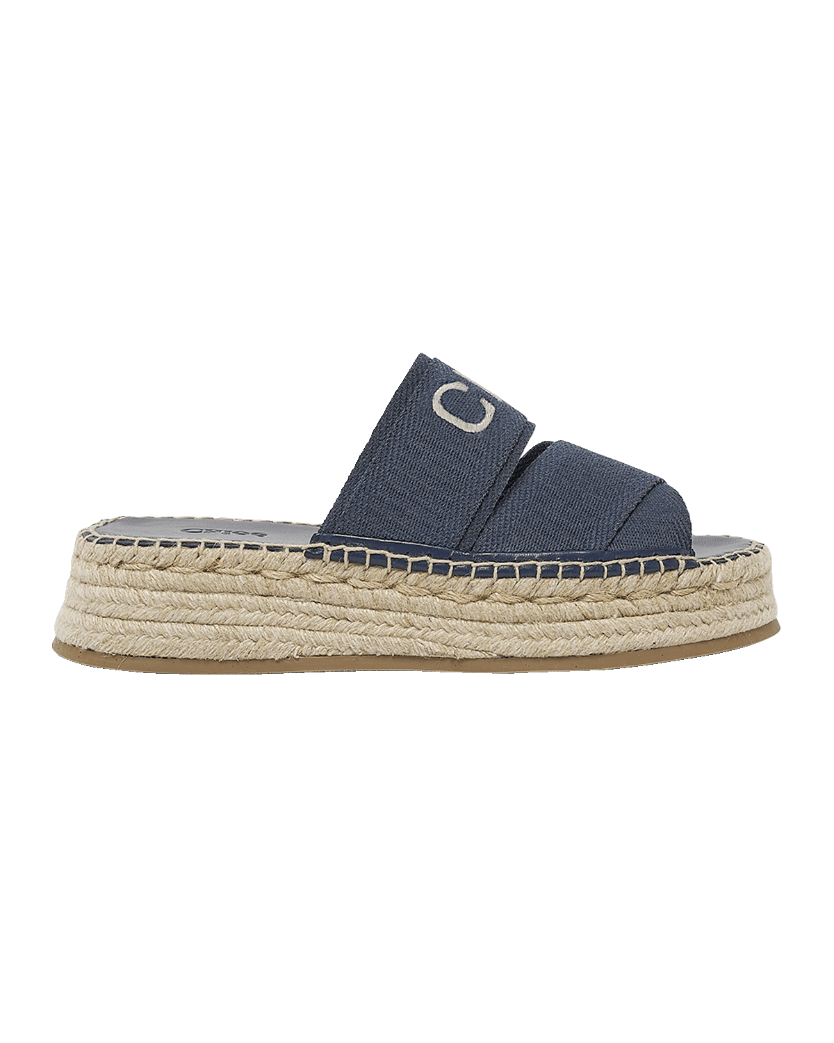 Chloe Mila Platform Strappy Slide Espadrilles
