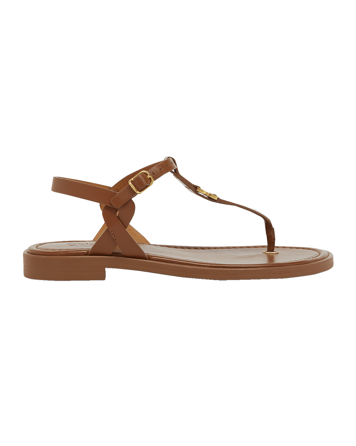 Chloe Marcie Leather Flat Thong Sandals