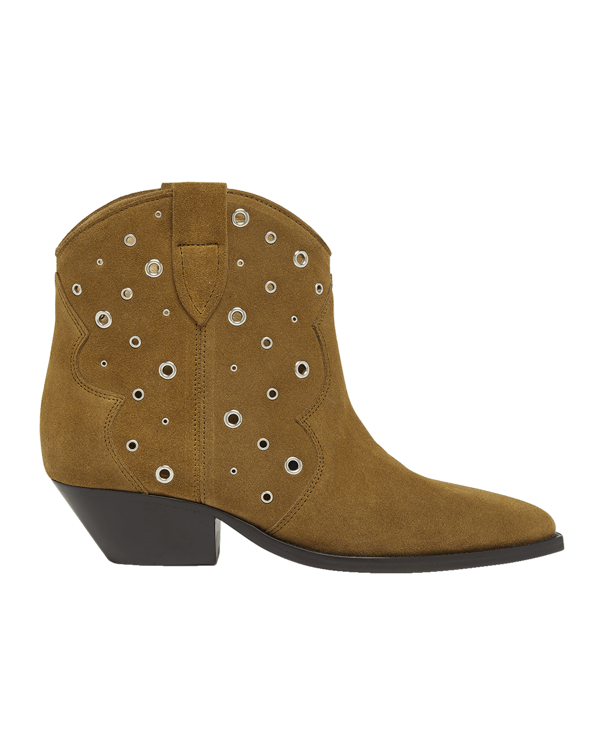 Isabel Marant Dewina Suede Eyelet Western Booties