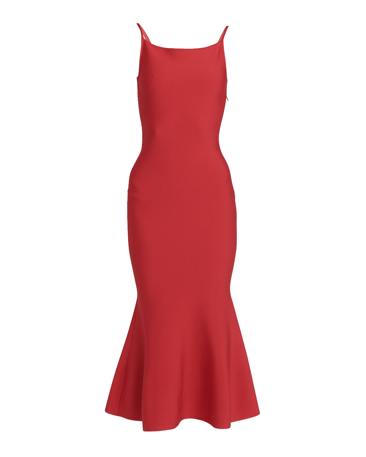 Alexander McQueen Knit Flare Hem Midi Dress