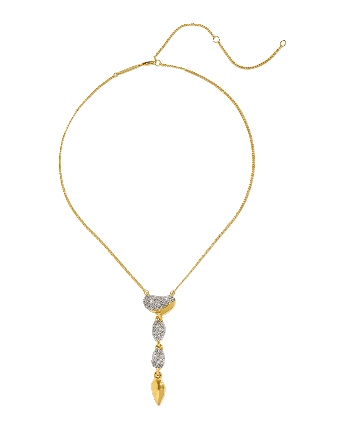 Alexis Bittar Solanales Crystal Pebble Drop Necklace