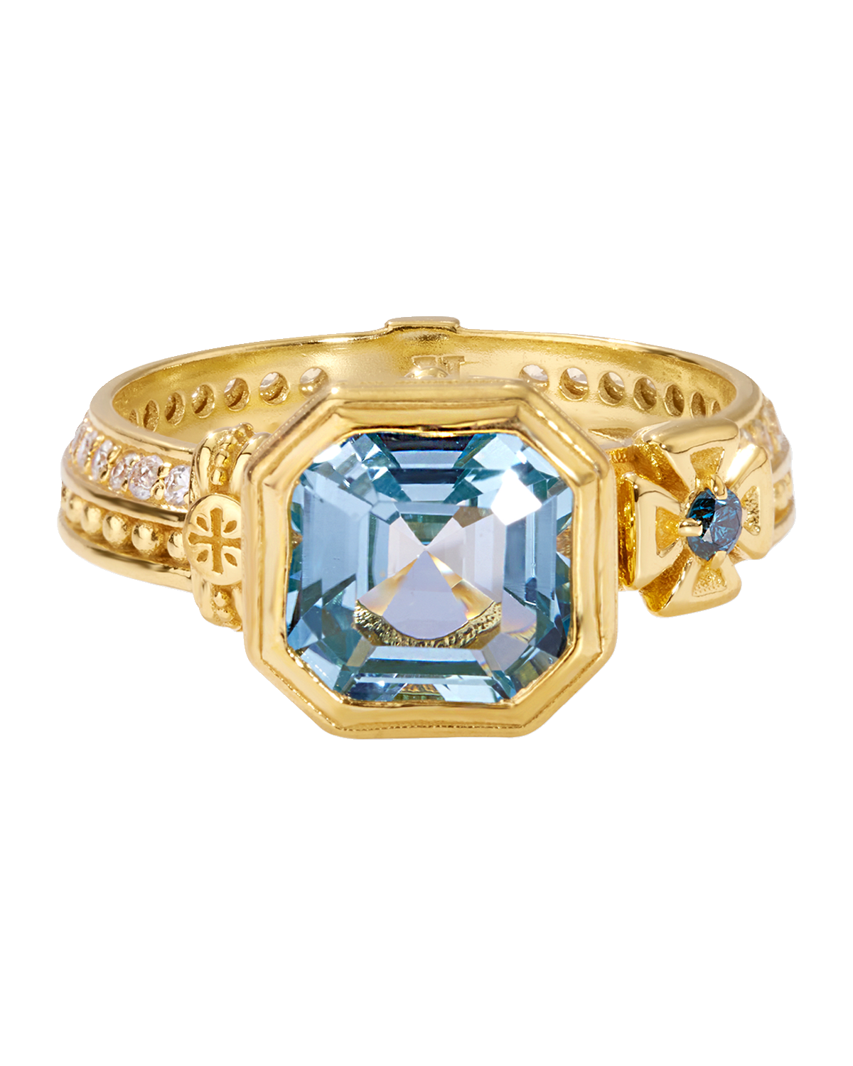 Konstantino Citrine, Pink Sapphire and Ruby Ring, Size 7