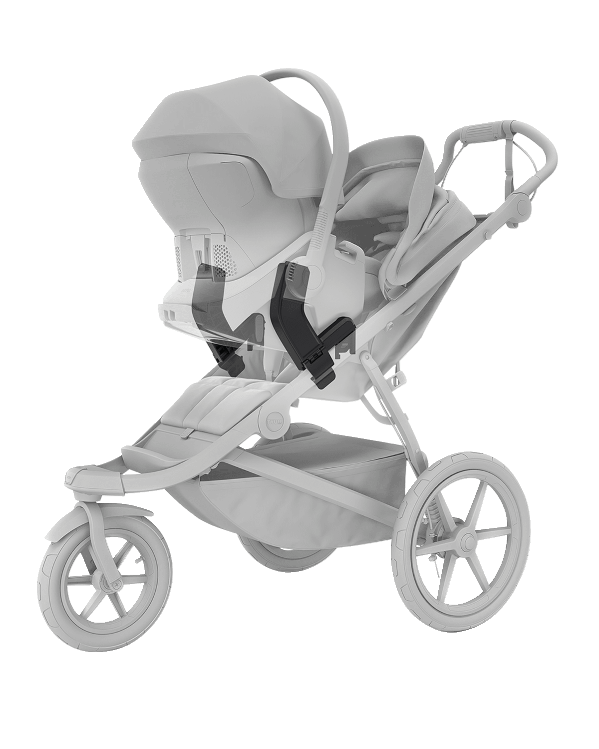 Thule Thule Urban Glide 3 & 4-Wheel Single Car Seat Adapter Maxi Cosi, Nuna, Cybex