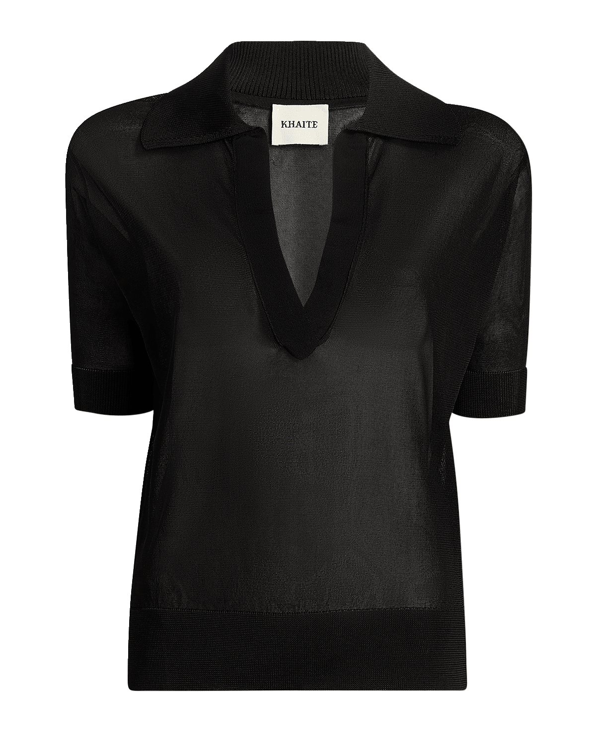 Khaite Julita Knit Polo Top