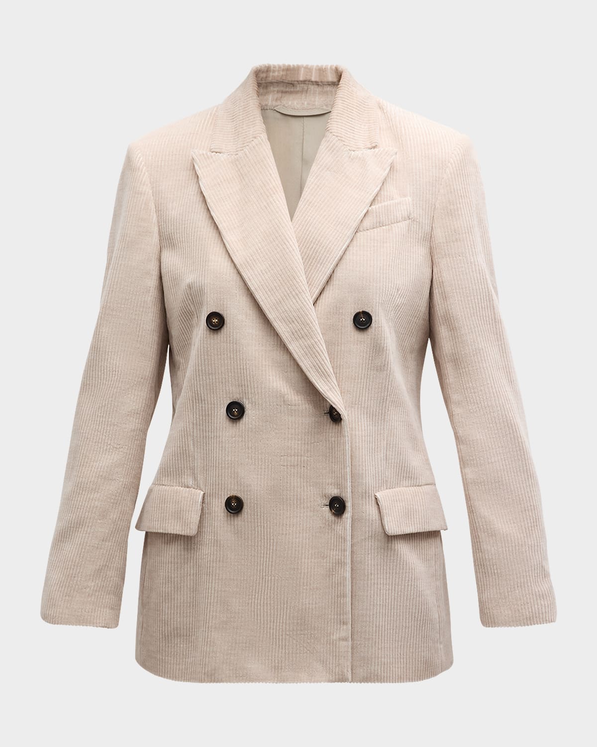 Brunello Cucinelli Fluid Melange Corduroy Blazer Jacket