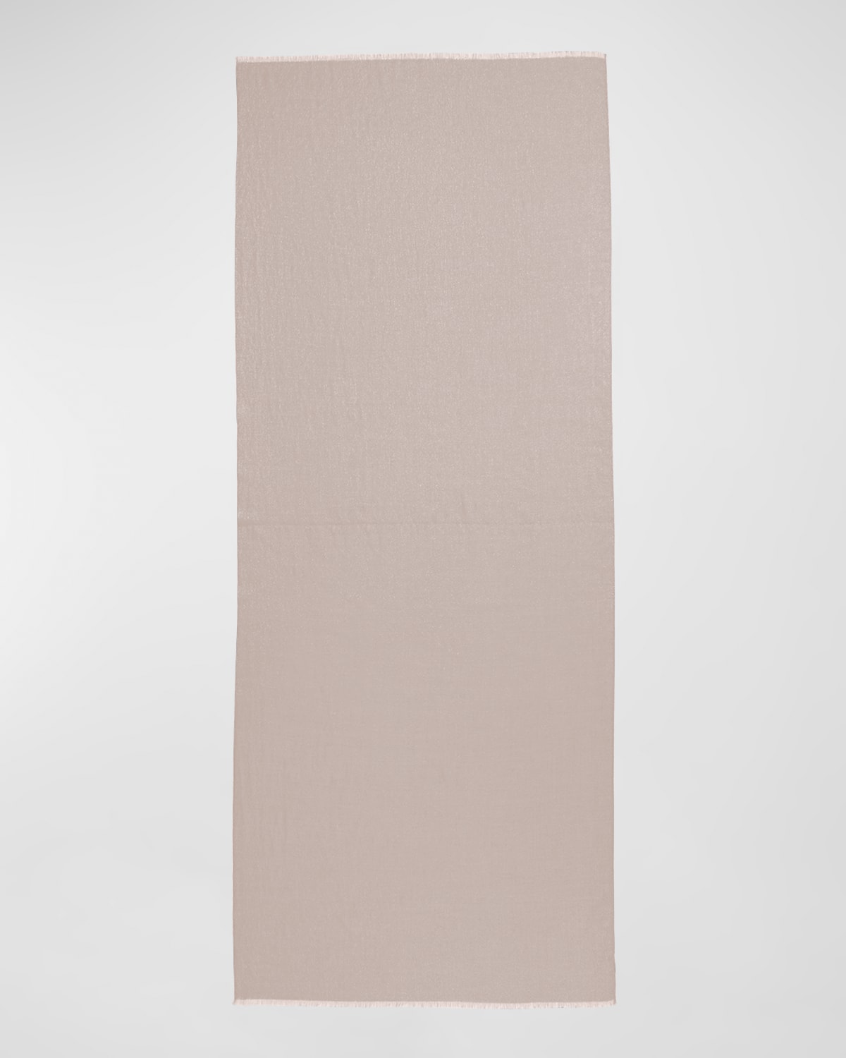 Brunello Cucinelli Cashmere and Silk Scarf with Fringe Trim