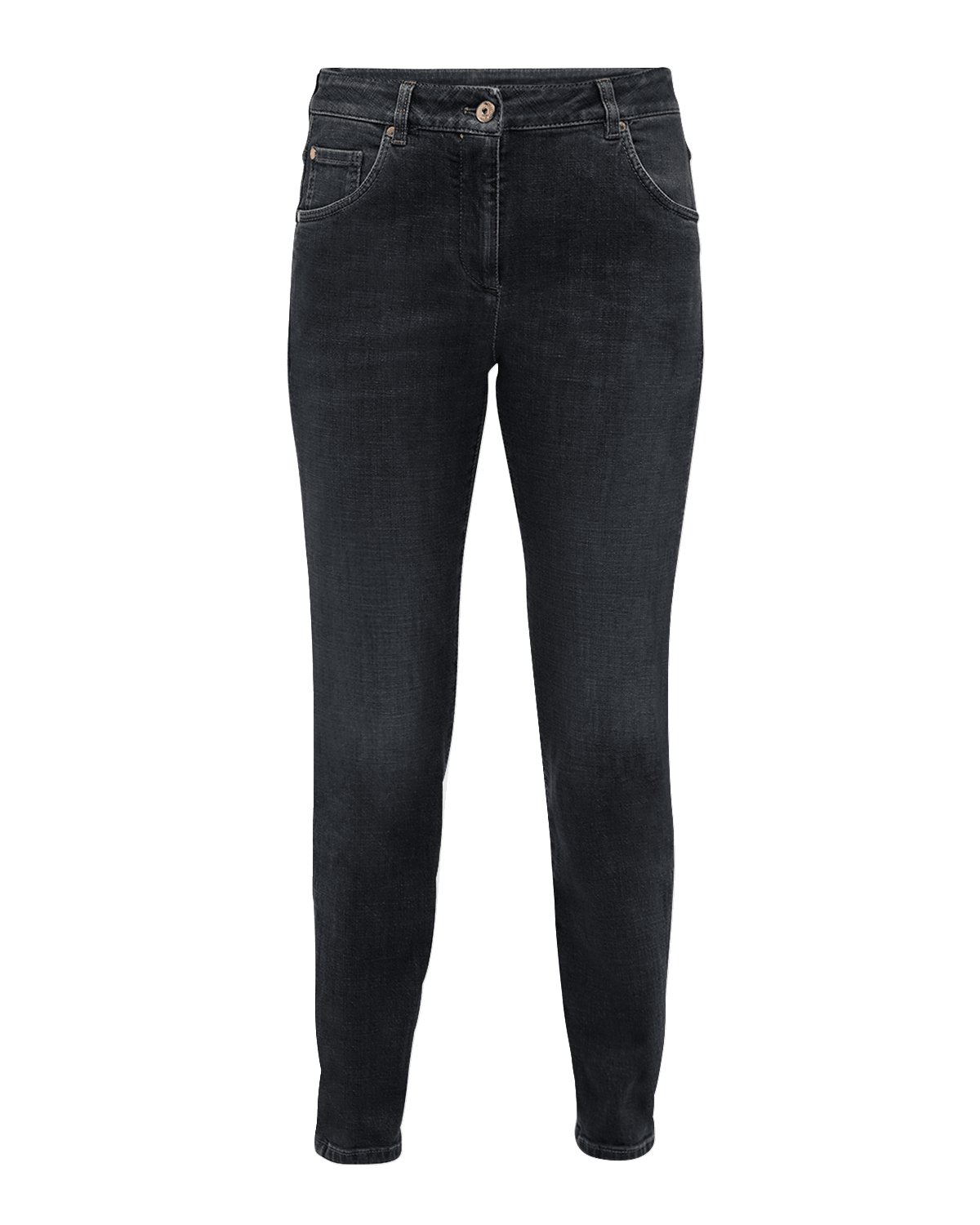 Brunello Cucinelli Monili-Patch Skinny-Leg Ankle Denim Pants