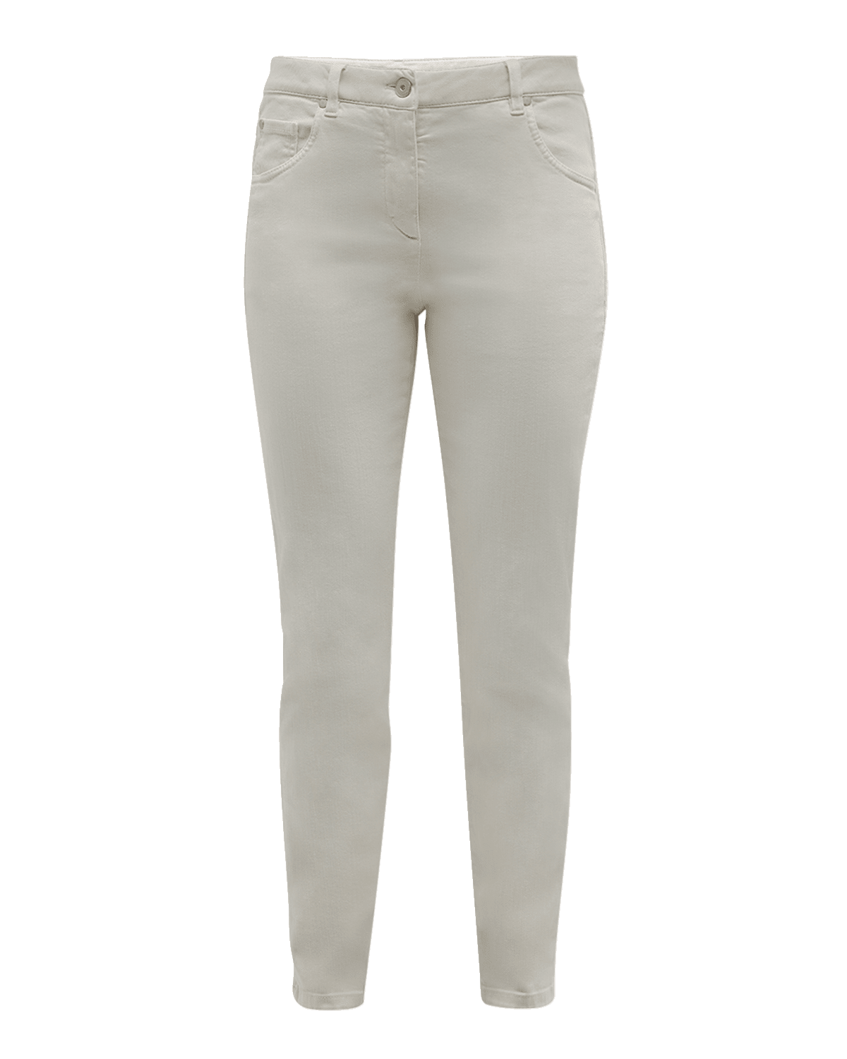 Brunello Cucinelli 5-Pocket Garment Dyed Skinny Jeans