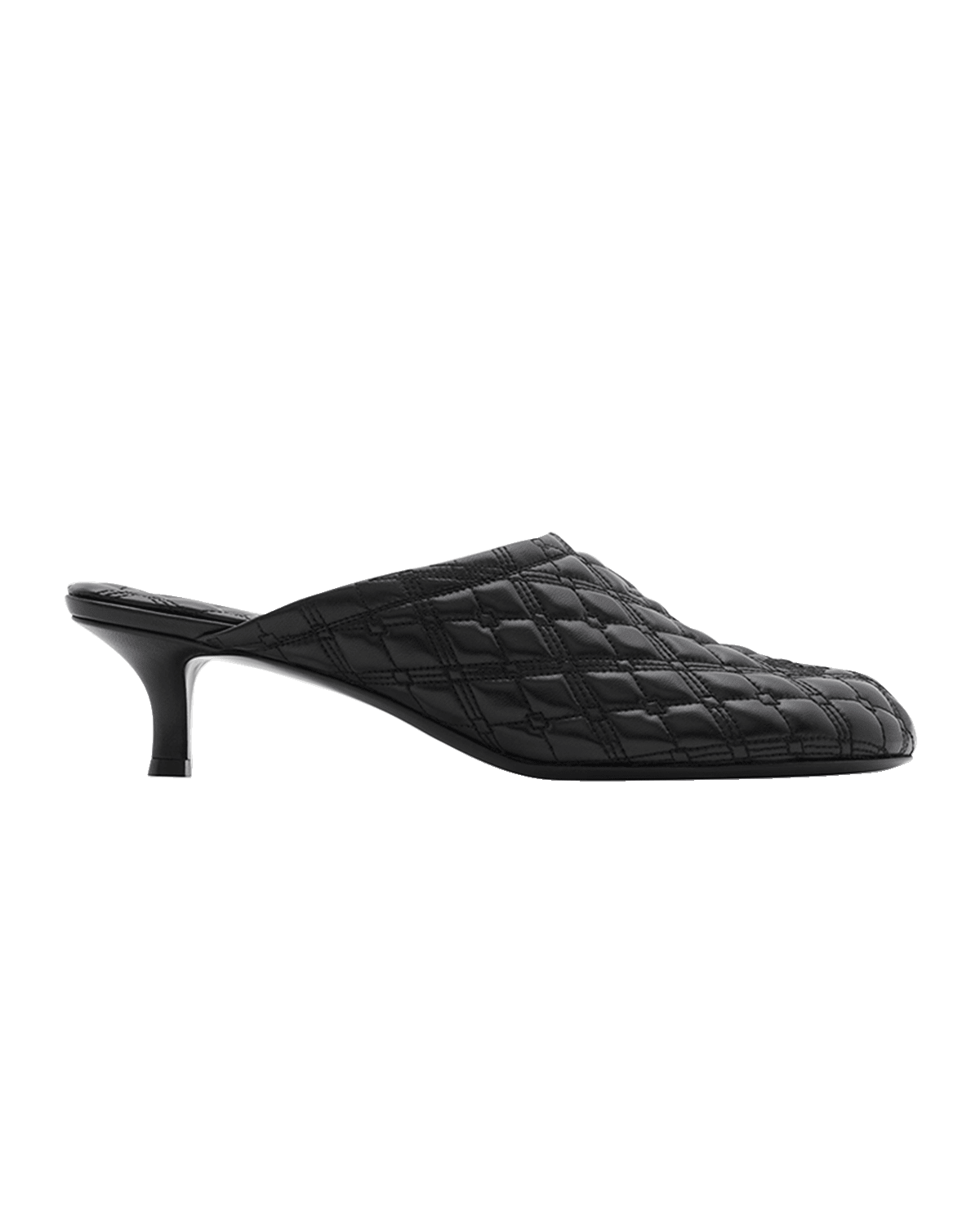 Burberry Baby Quilted Napa Equestrian Mules