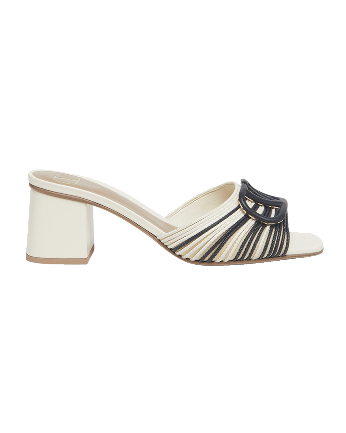 Valentino Garavani VLogo Bicolor Multi-Strap Slide Sandals