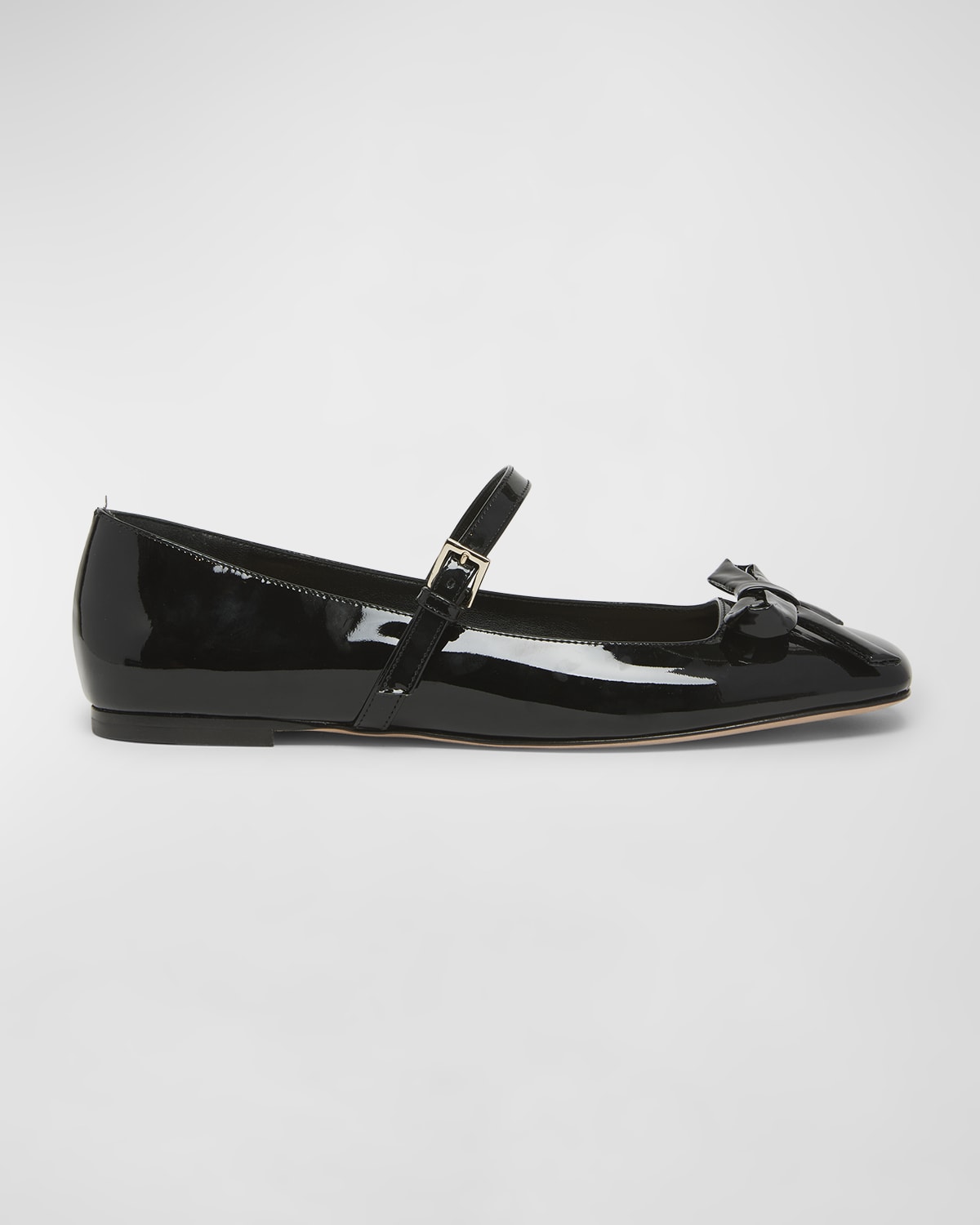 Valentino Garavani Romance Patent Bow Mary Jane Ballerina Flats