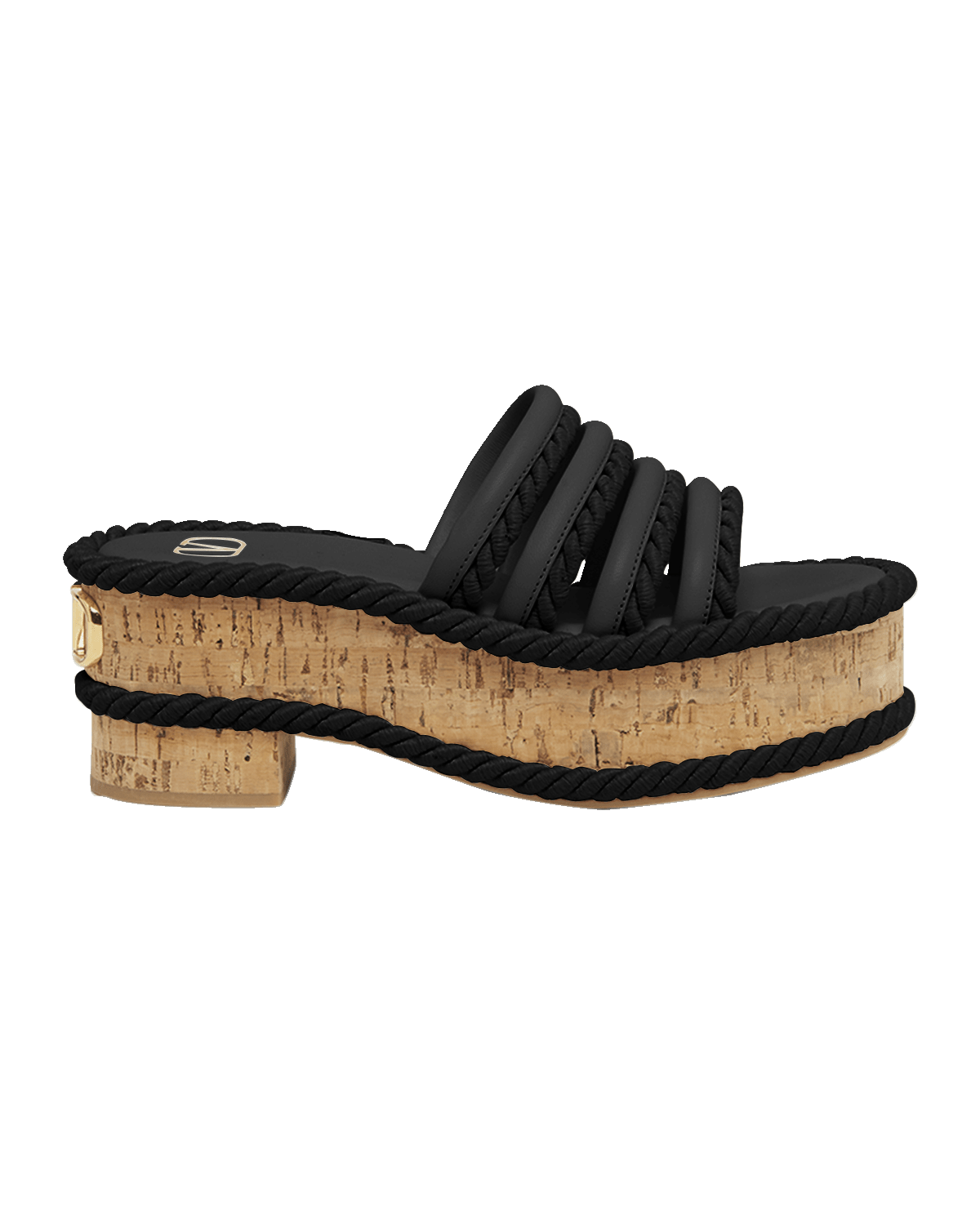 Valentino Garavani VLogo Leather Espadrille Platform Sandals