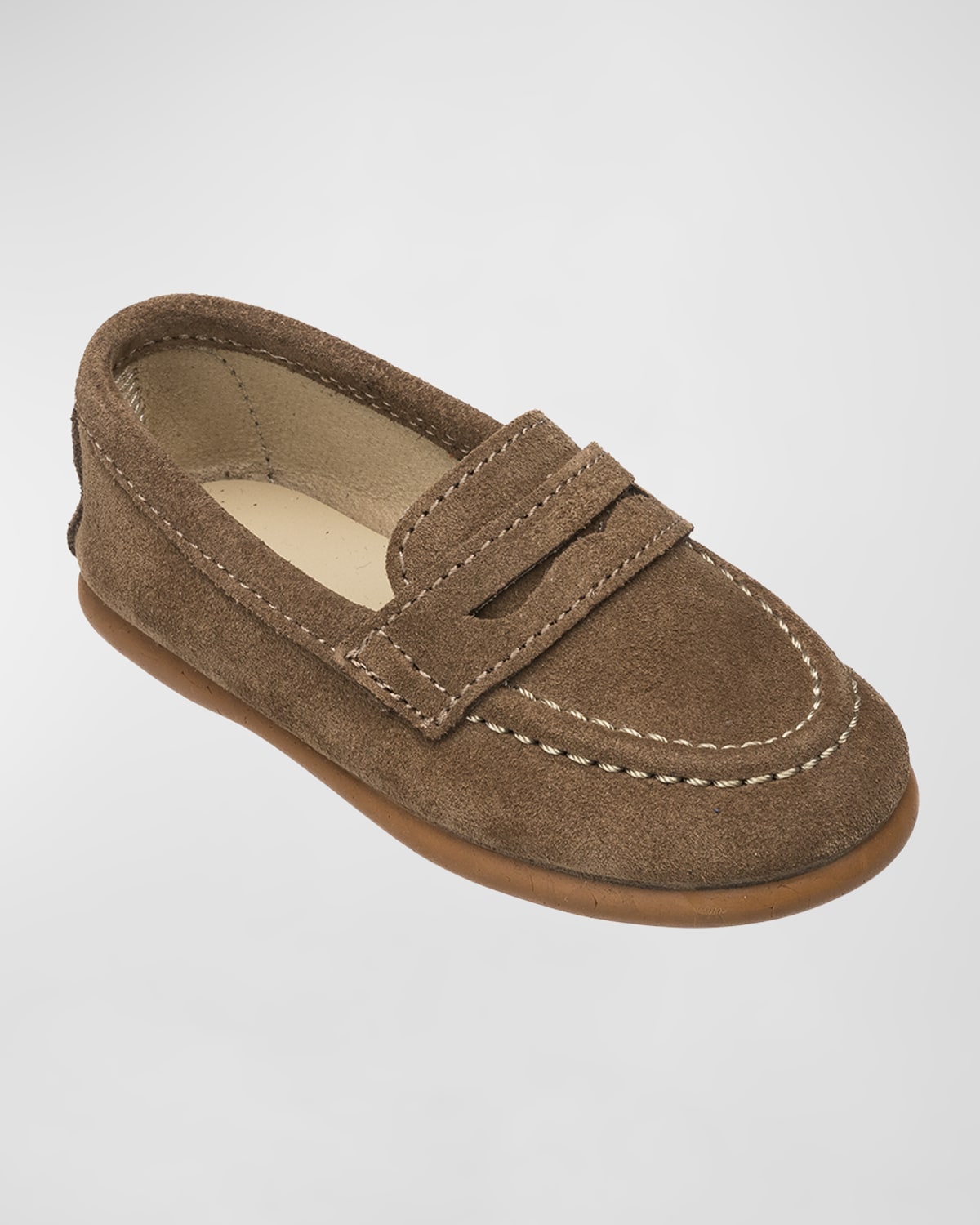 Elephantito Boy 's Suede & Leather Penny Loafers | Thumbnail 4