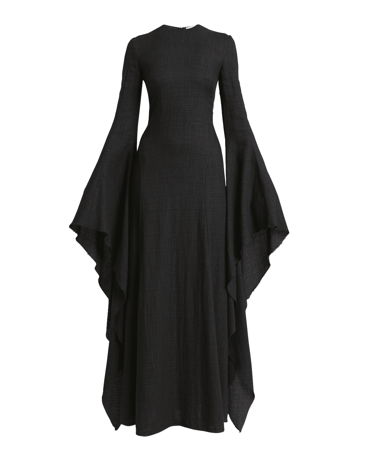 Gabriela Hearst Sigrud Flare-Sleeve A-line Woven Maxi Dress