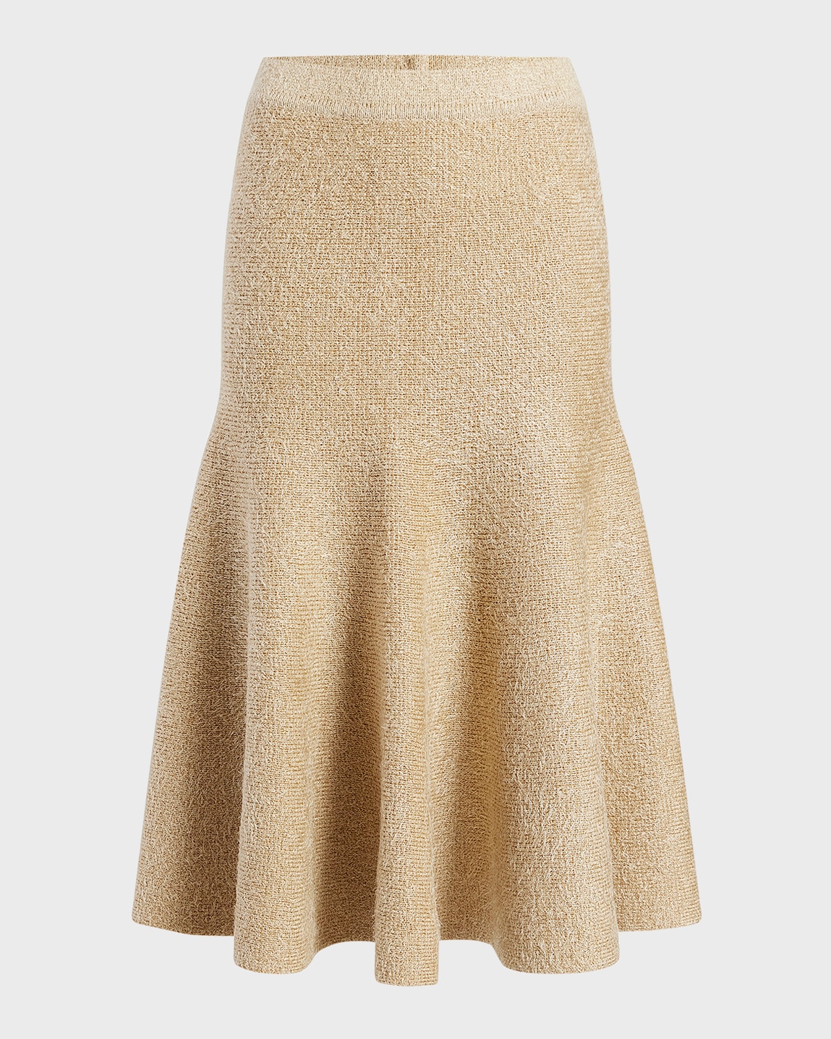 Khaite Cadence Cashmere Midi Skirt