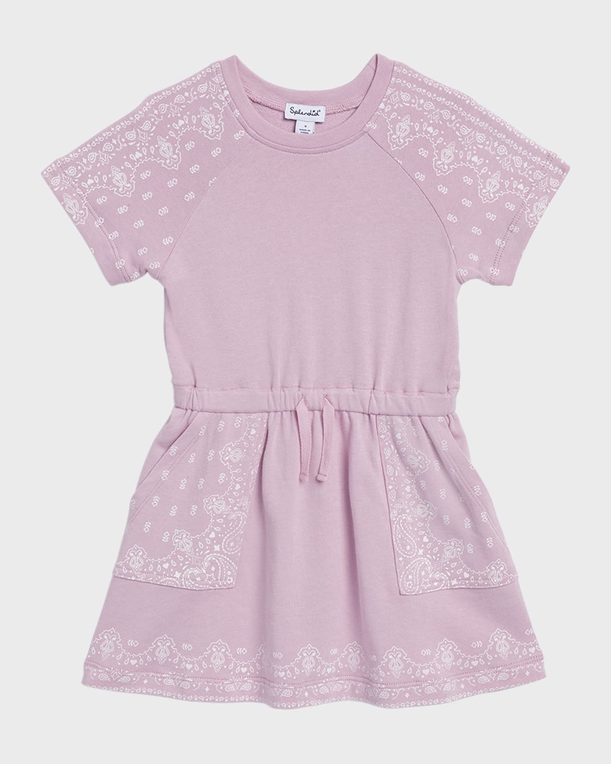 Splendid Girl's Bandana Print Dress, Size 2-6