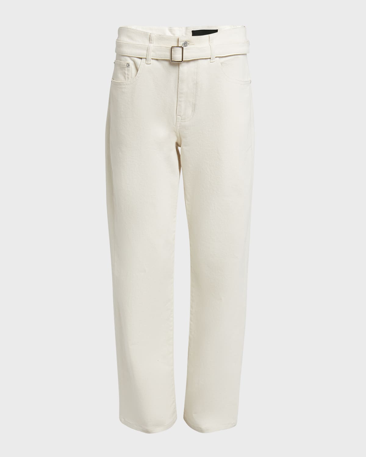 Proenza Schouler Ellsworth Belted Straight-Leg Jeans
