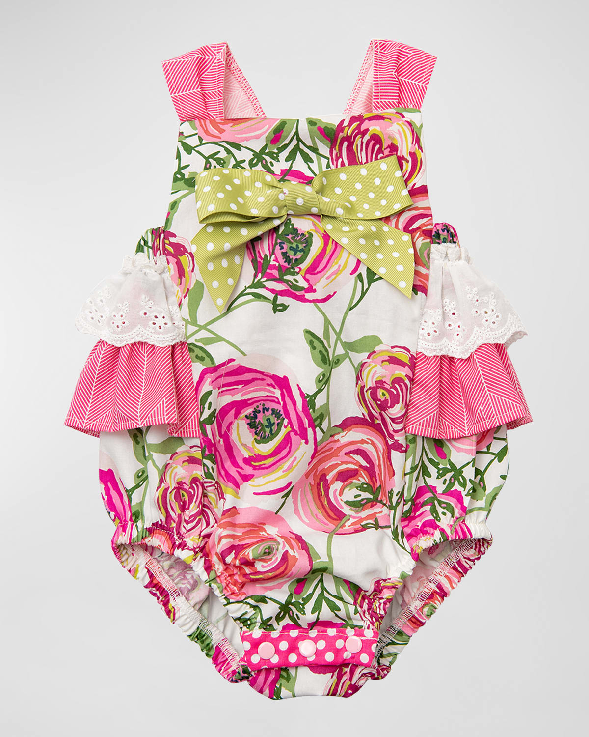 Haute Baby Girl's Blooming Aisle Sunsuit, Size Newborn-24M