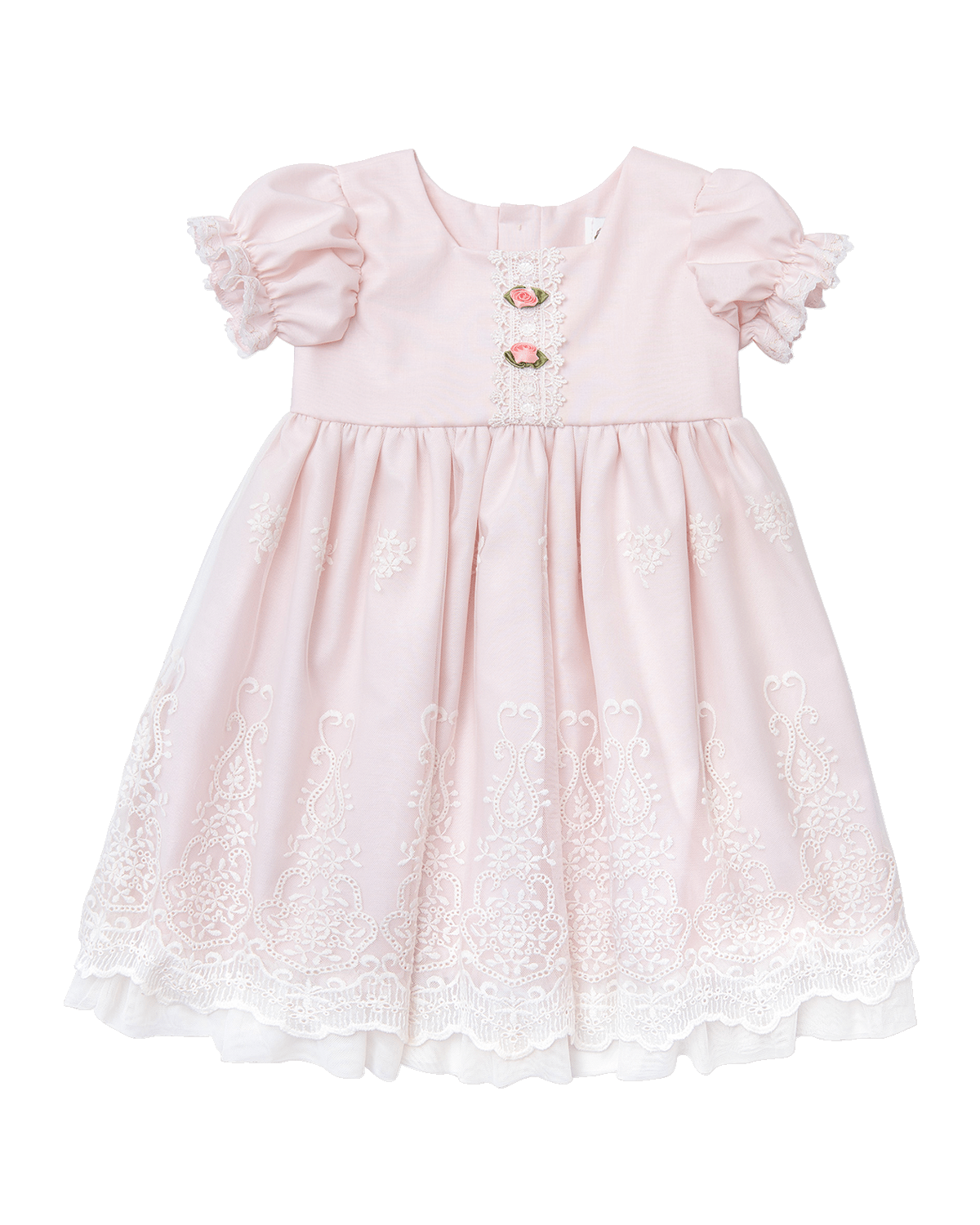 Haute Baby Girl's Sophia Scalloped Lace Dress, 2-6
