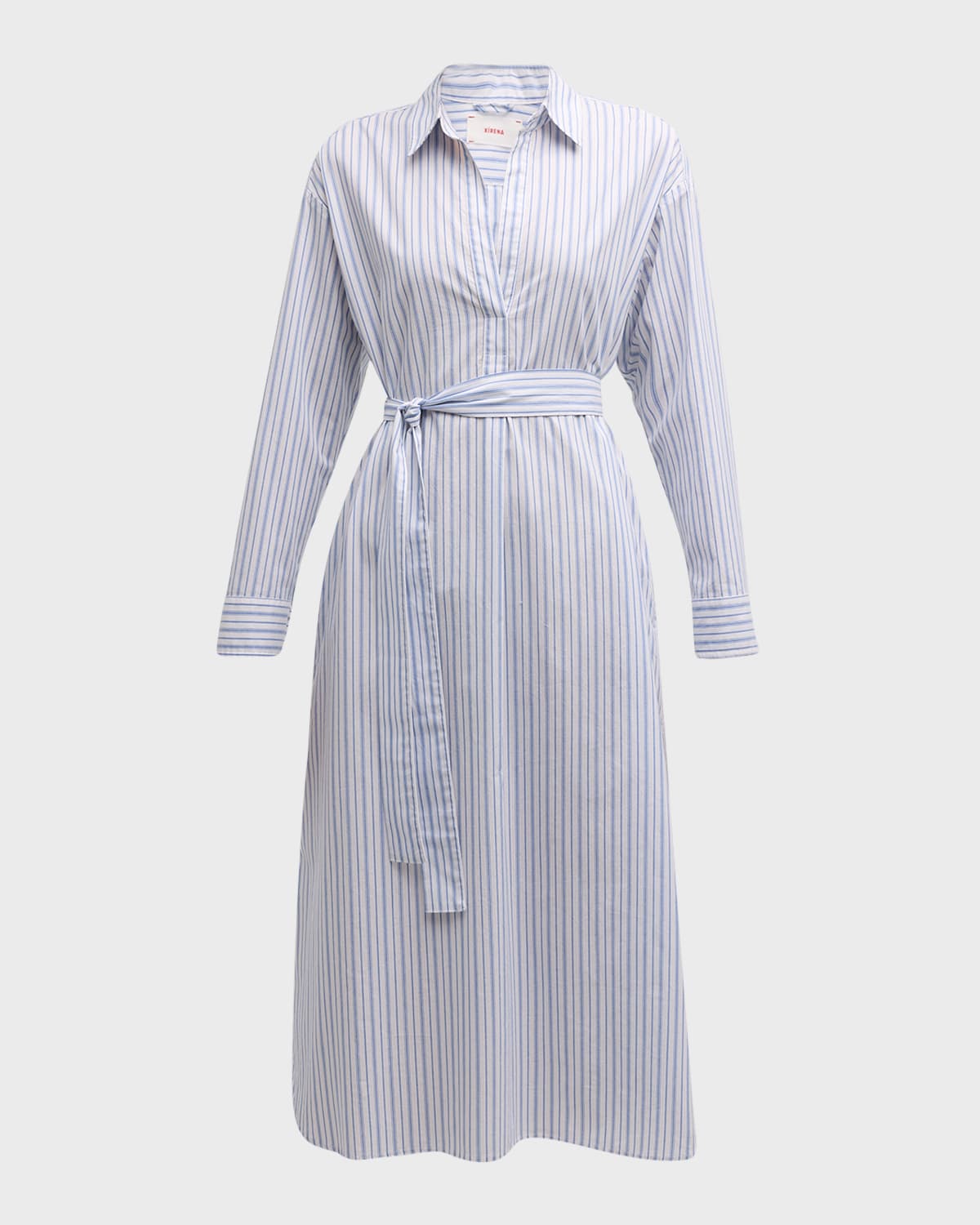 Xirena Marlowe Striped Cotton Midi Shirtdress