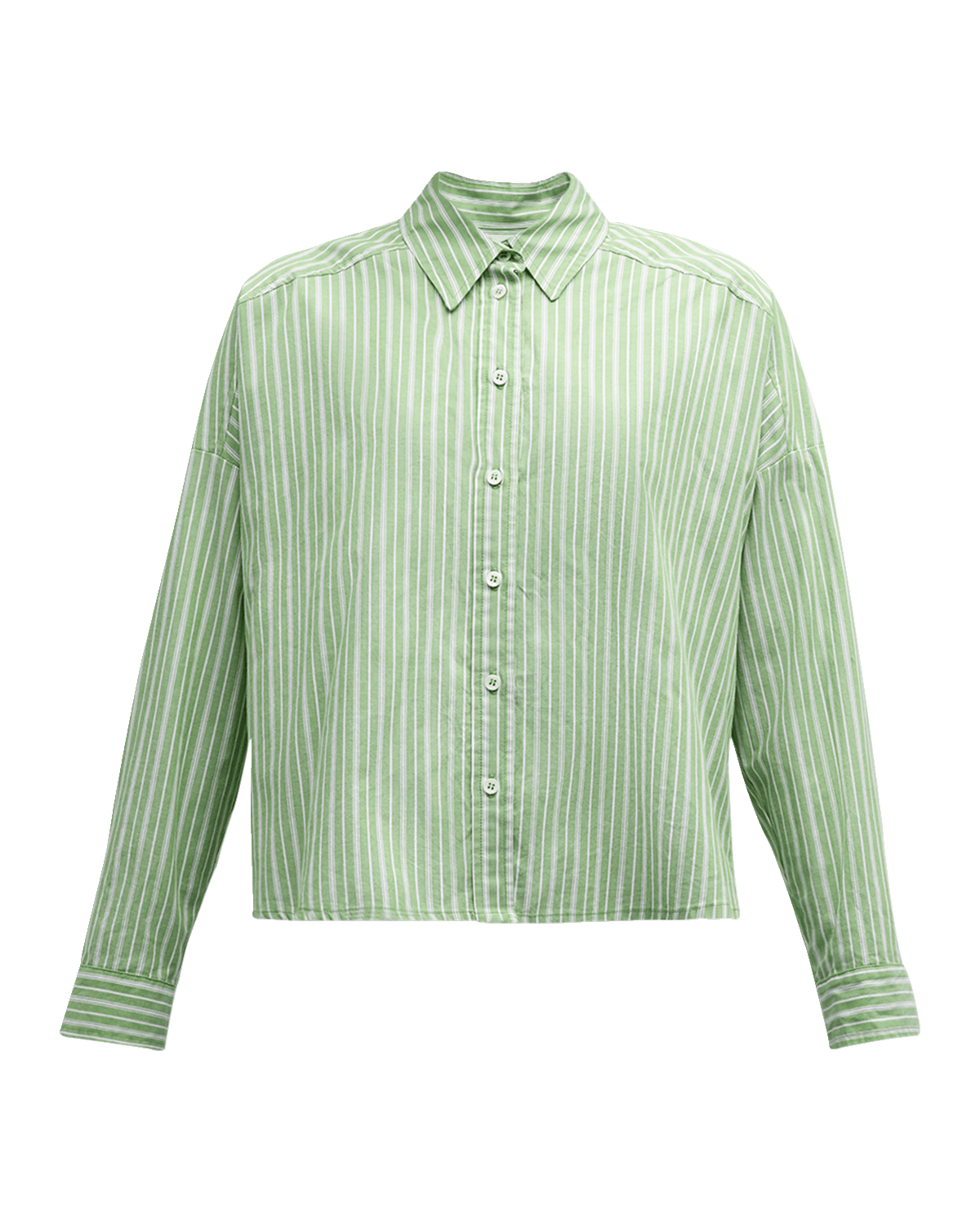 Xirena Riley Striped Button-Down Cotton Top