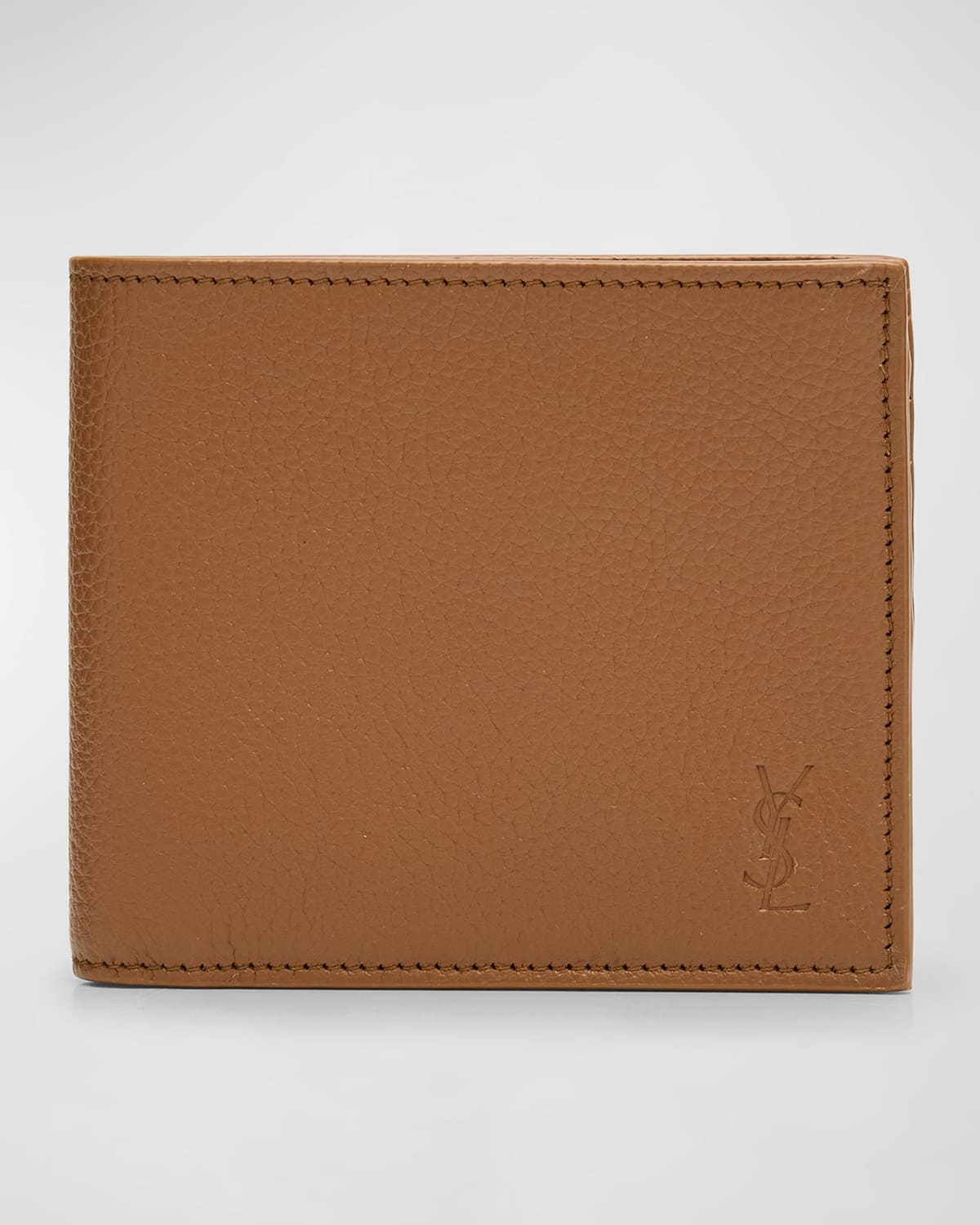 Saint Laurent Men's YSL Bifold Wallet in Leather