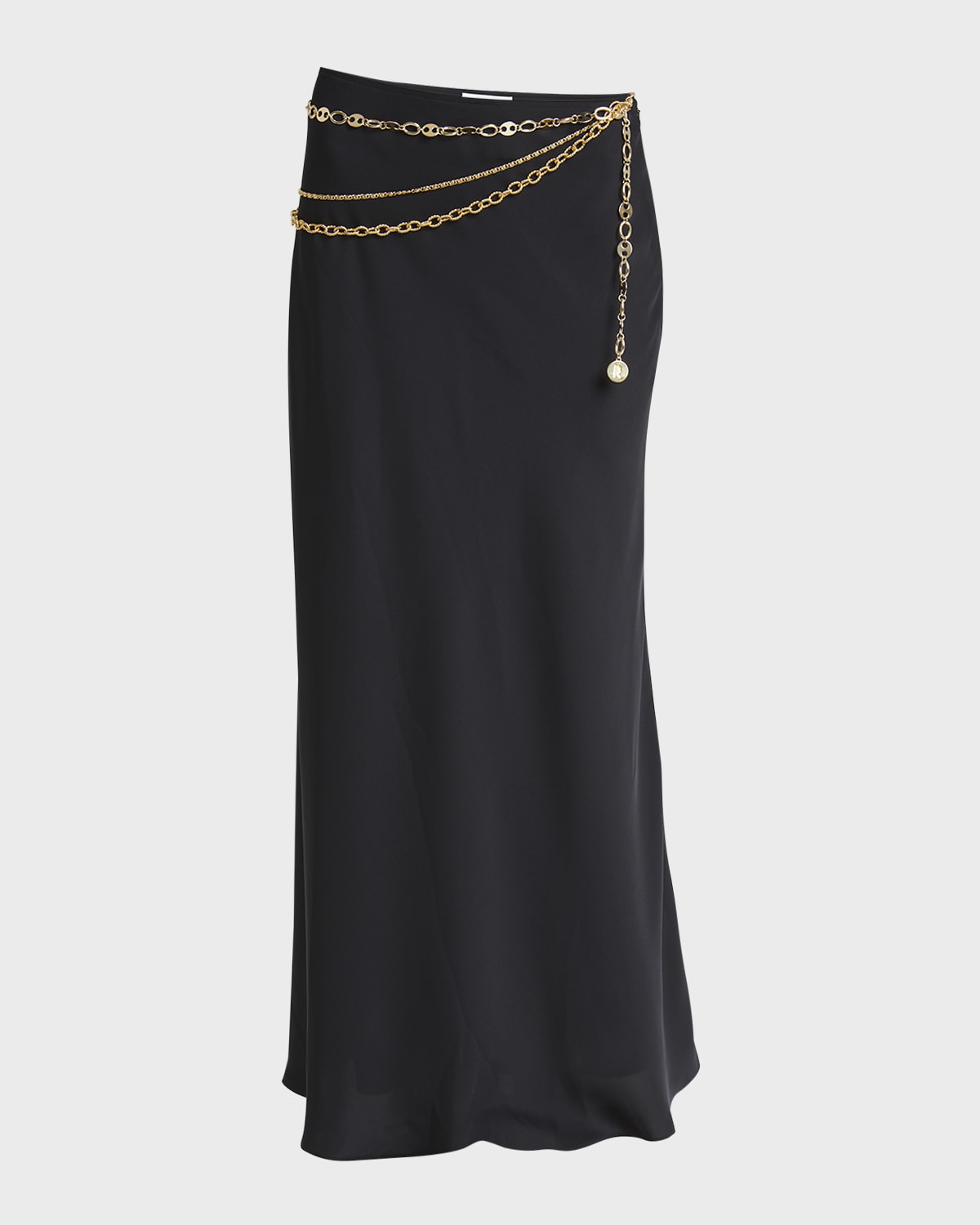 Rabanne Draped Chain Maxi Skirt