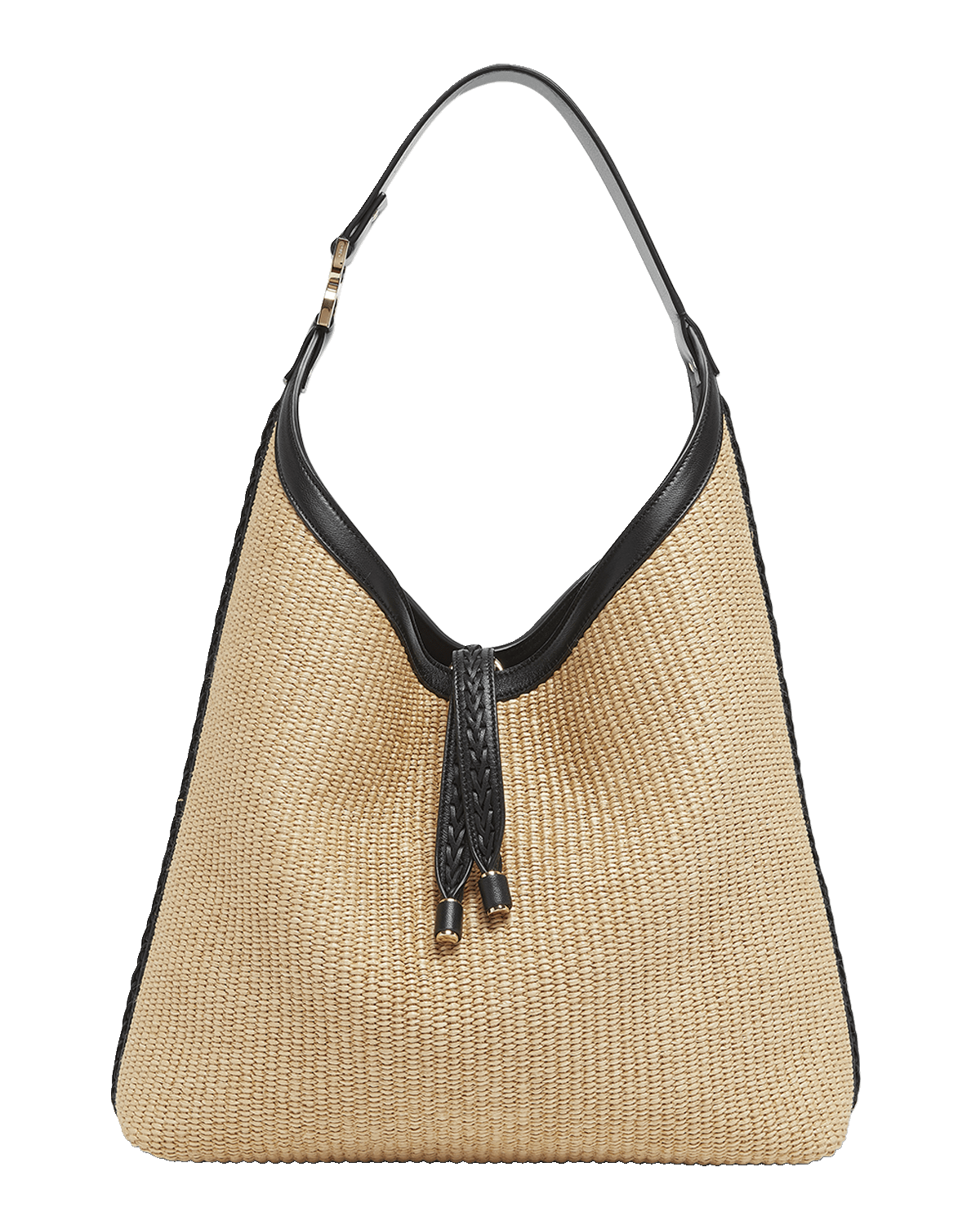 Chloe Marcie Hobo Bag in Raffia and Leather