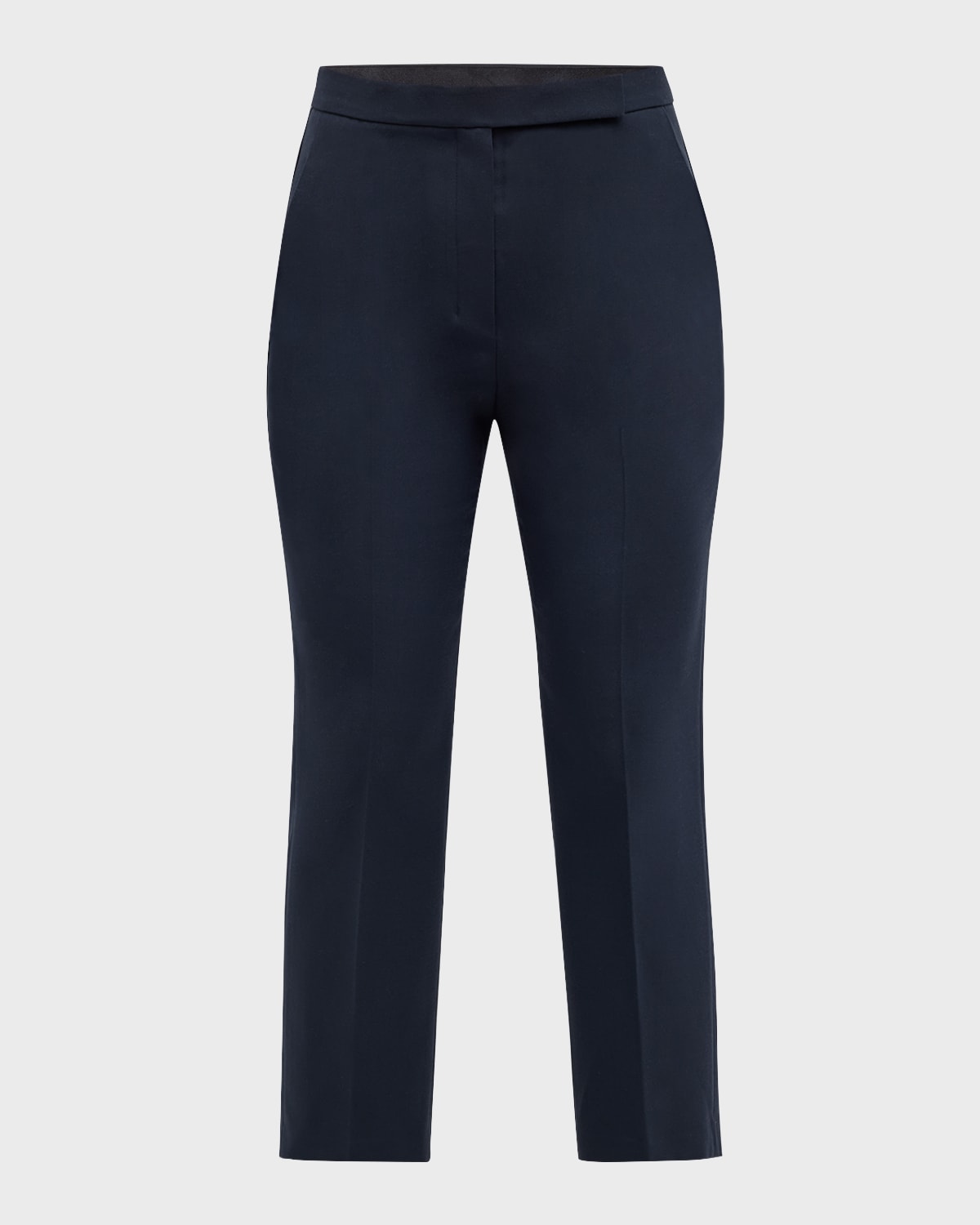 Theory Oxford Wool Cropped Slim-Leg Trousers
