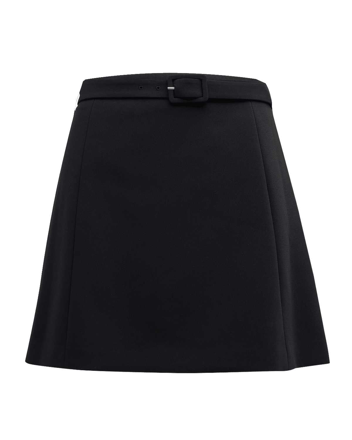 Theory Tailored Crepe A-Line Mini Skirt