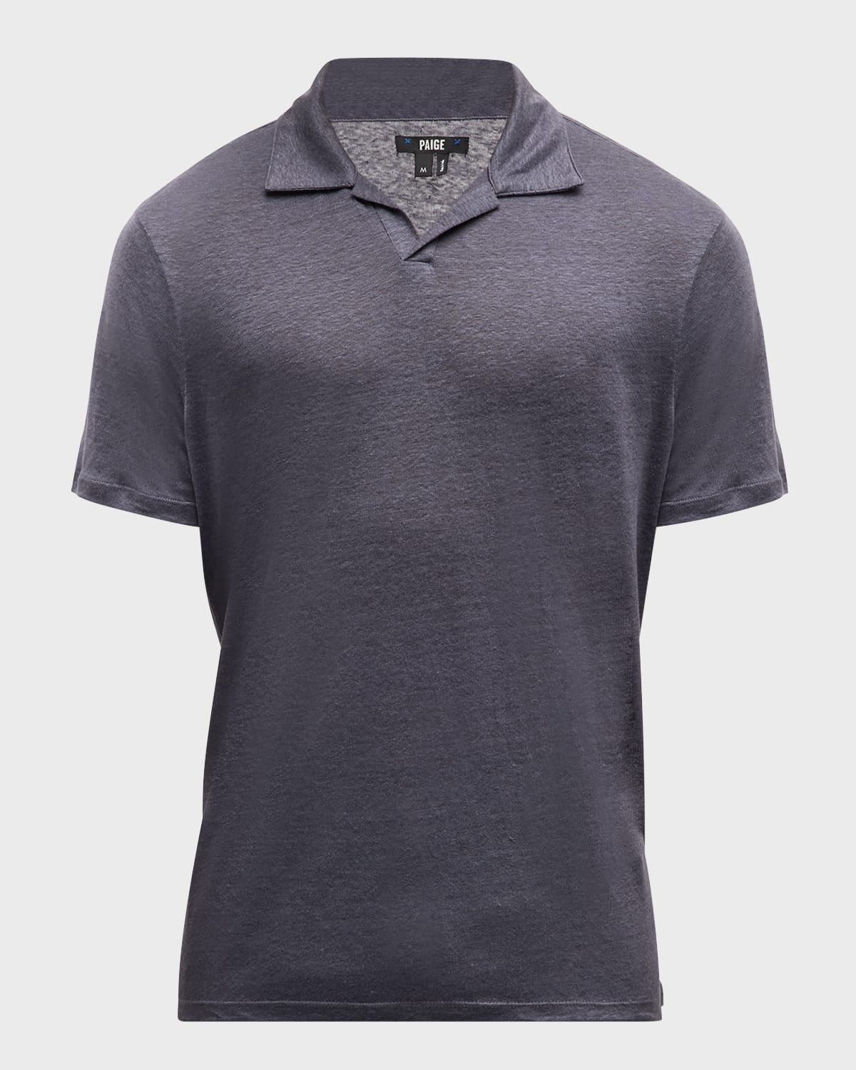 PAIGE Men's Shelton Linen Polo Shirt