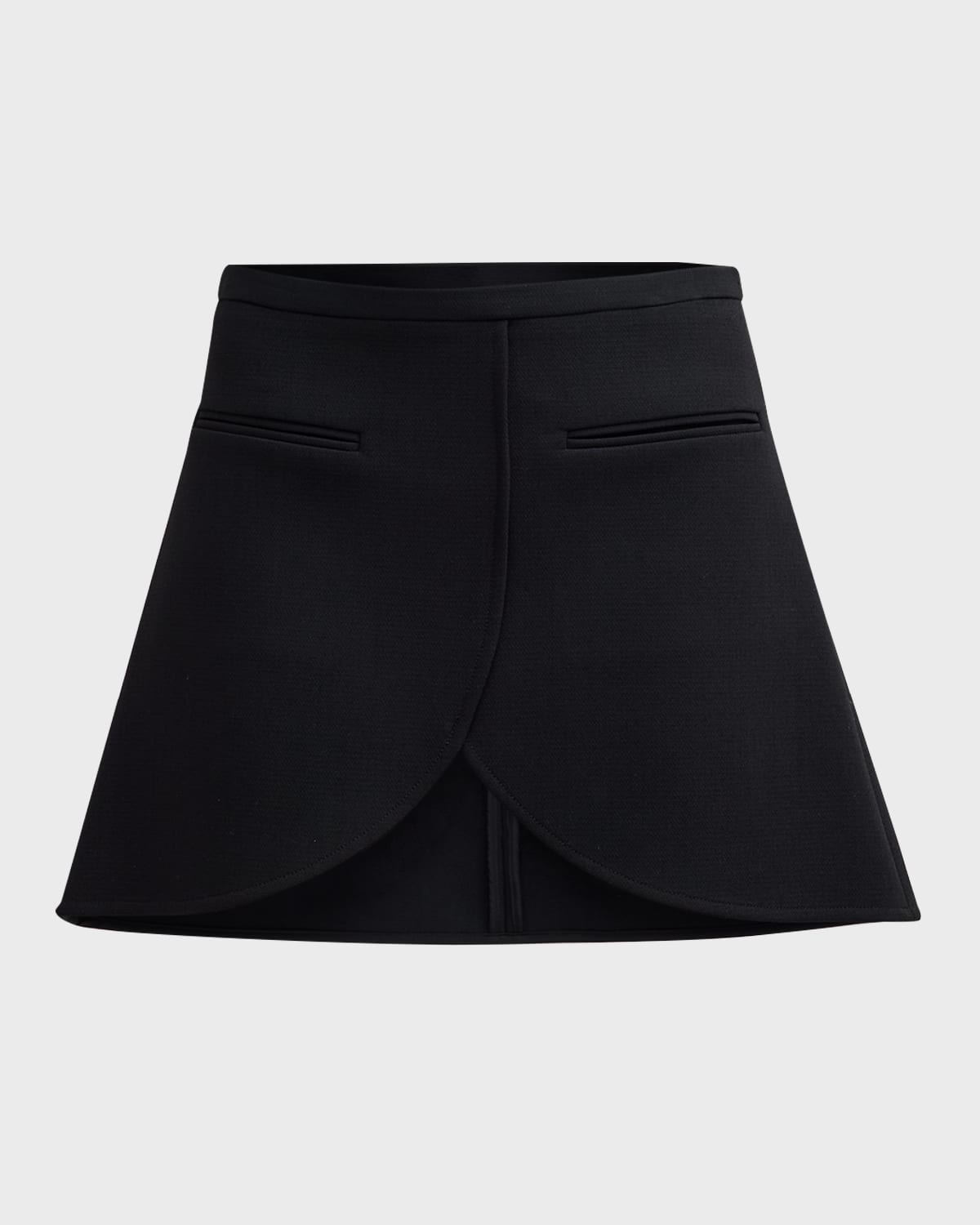 Courreges Ellipse Heritage Crepe Mini Skirt
