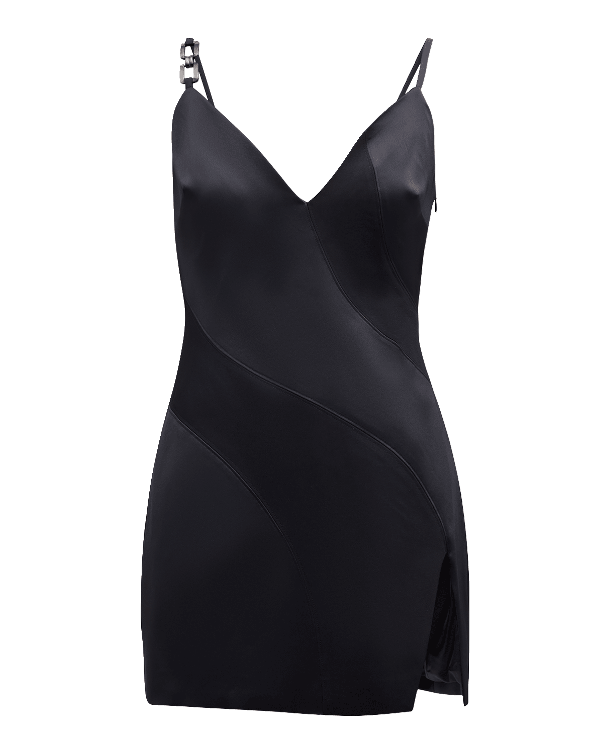 Ramy Brook Retta Chain-Strap Side-Slit Mini Dress