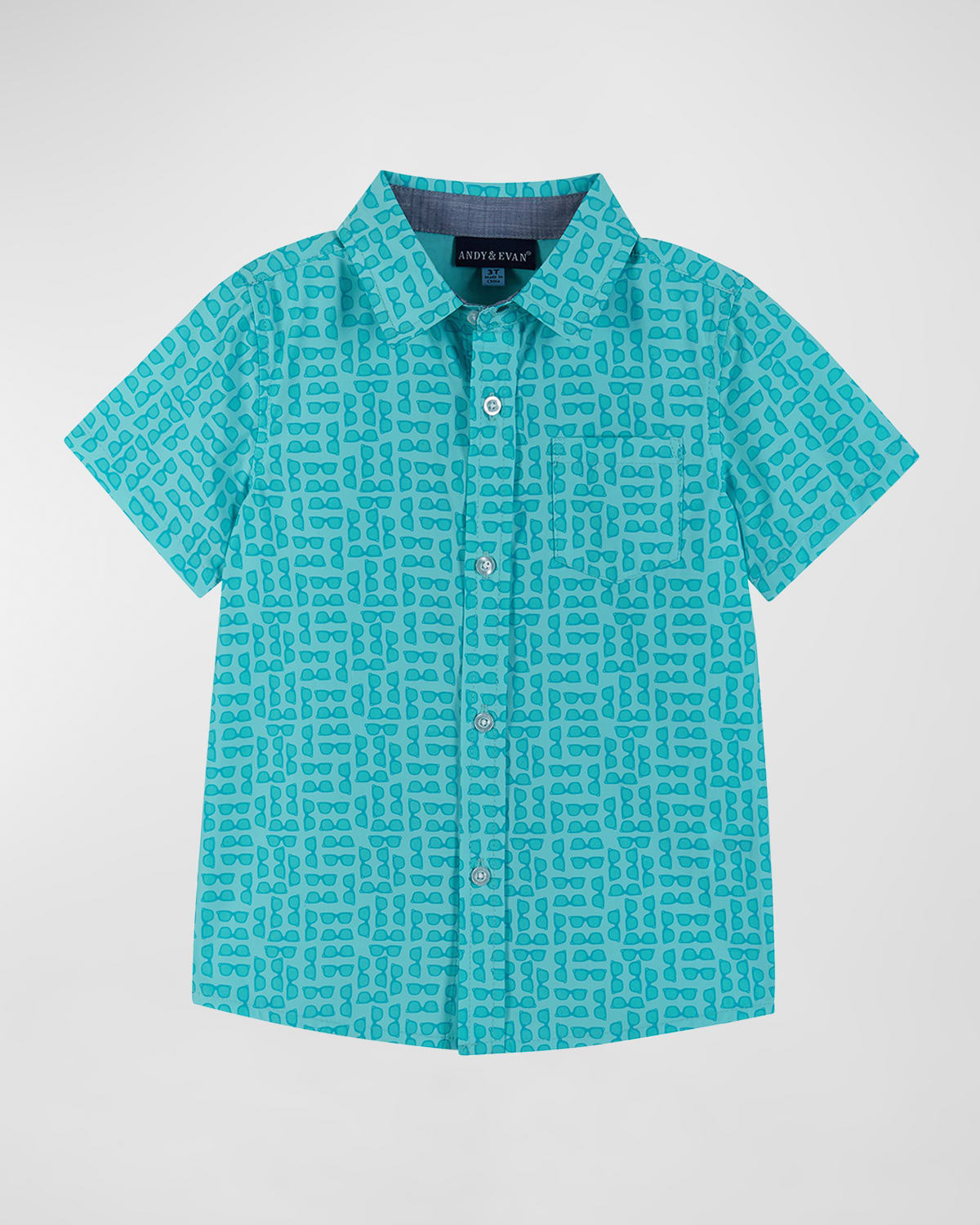 Andy & Evan Boy's Printed Button Down Shirt, Size 2T-7