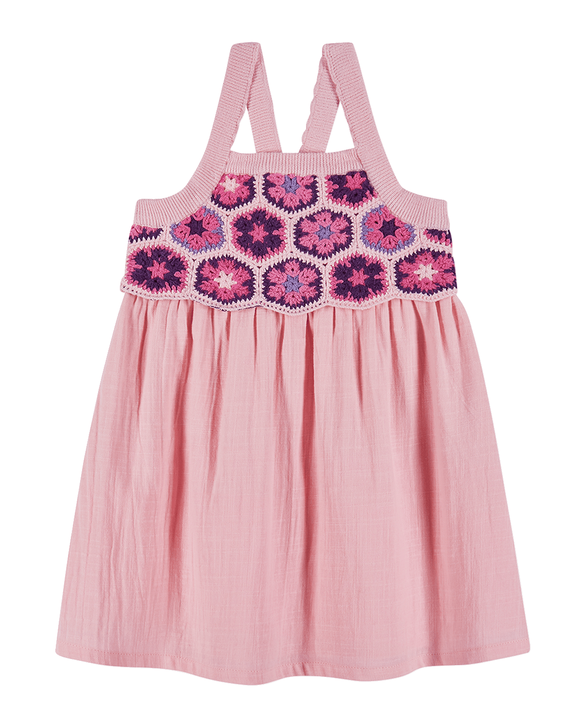 Andy & Evan Girl's Dress W/ Crotchet Bodice, Size 2T-6X